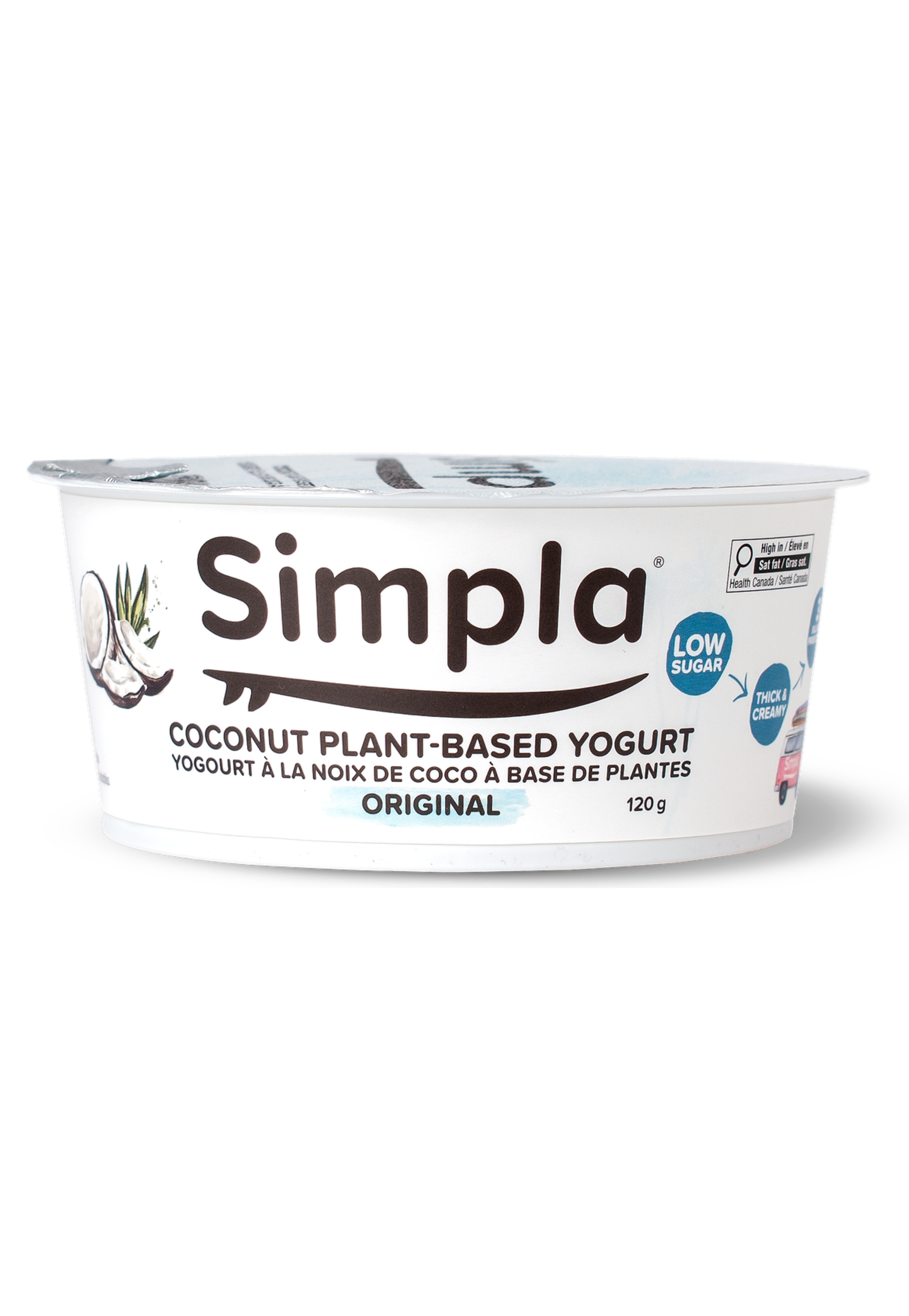 Thick and creamy dairy-free coconut yogurt from Simpla Foods Canada