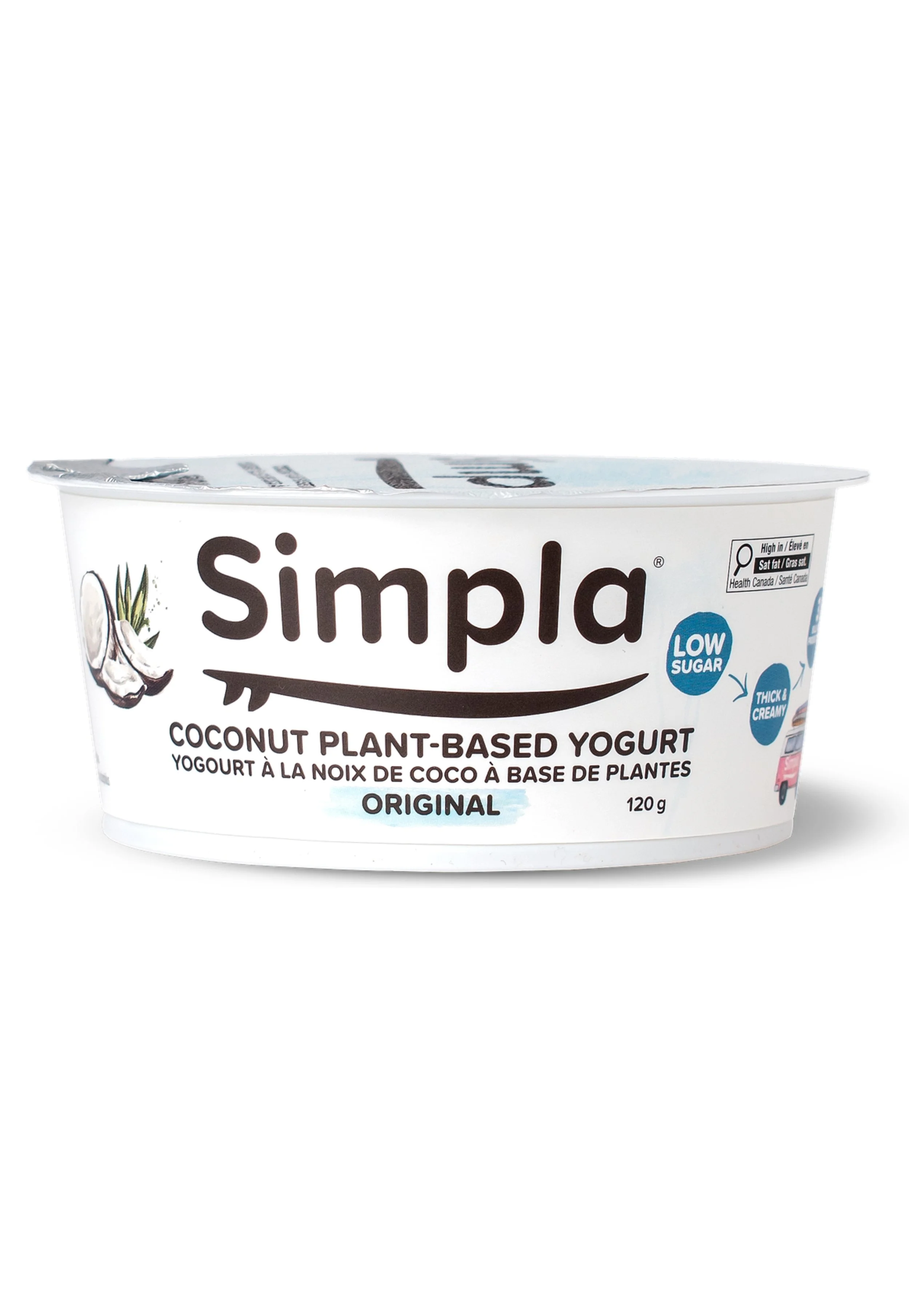 Thick and creamy dairy-free coconut yogurt from Simpla Foods Canada