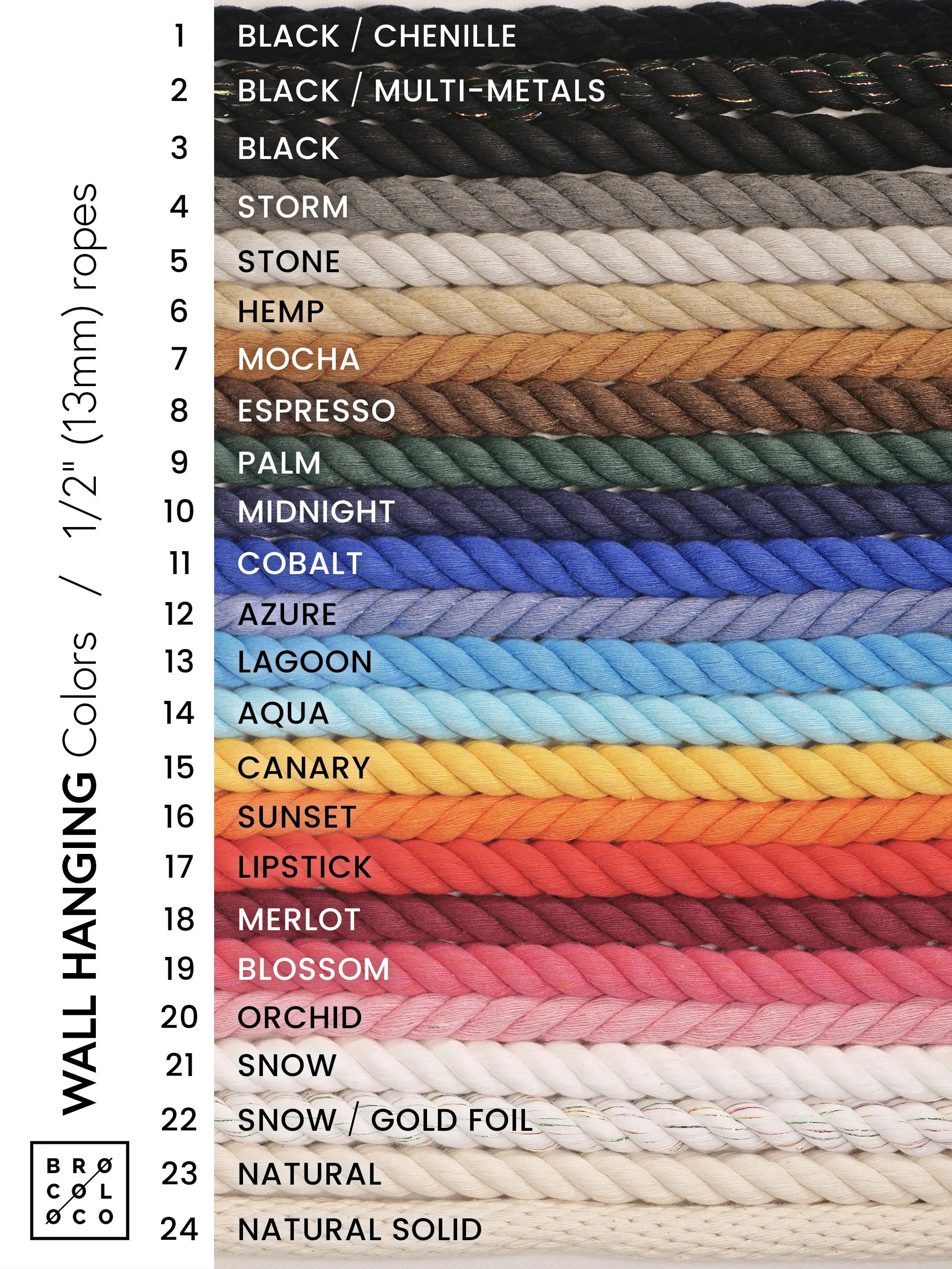 KNOTTED SINGLE Wall Hanging