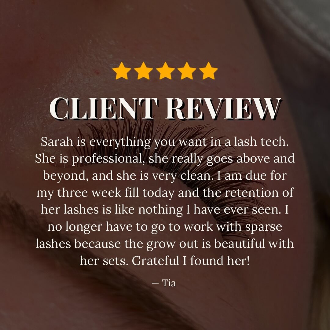 The best gift you can give a small business owner is an honest review or referral 🥰 

Your words mean so much! We appreciate all feedback 🤍 

#serviceprovider #lashartist #ottawalashes #referral #review #googlereview #smallbusiness