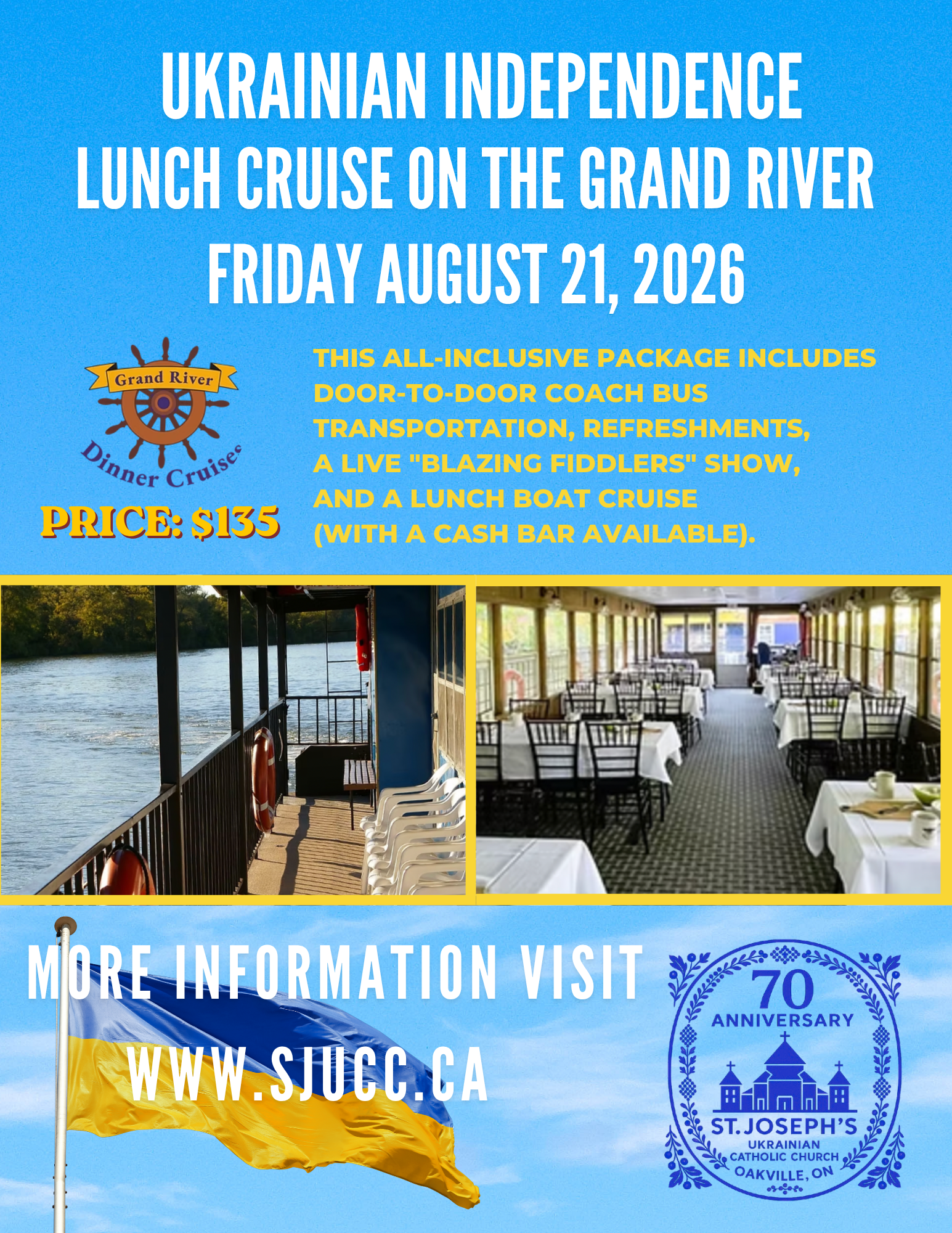 SENIOR ACTIVITIES - INDEPENDENCE DAY CRUISE - 70TH PARISH CELEBRATION