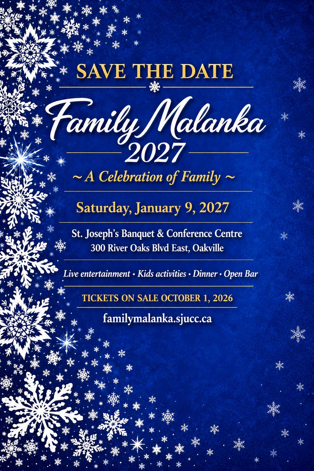 2027 FAMILY MALANKA  ~ SAVE THE DATE