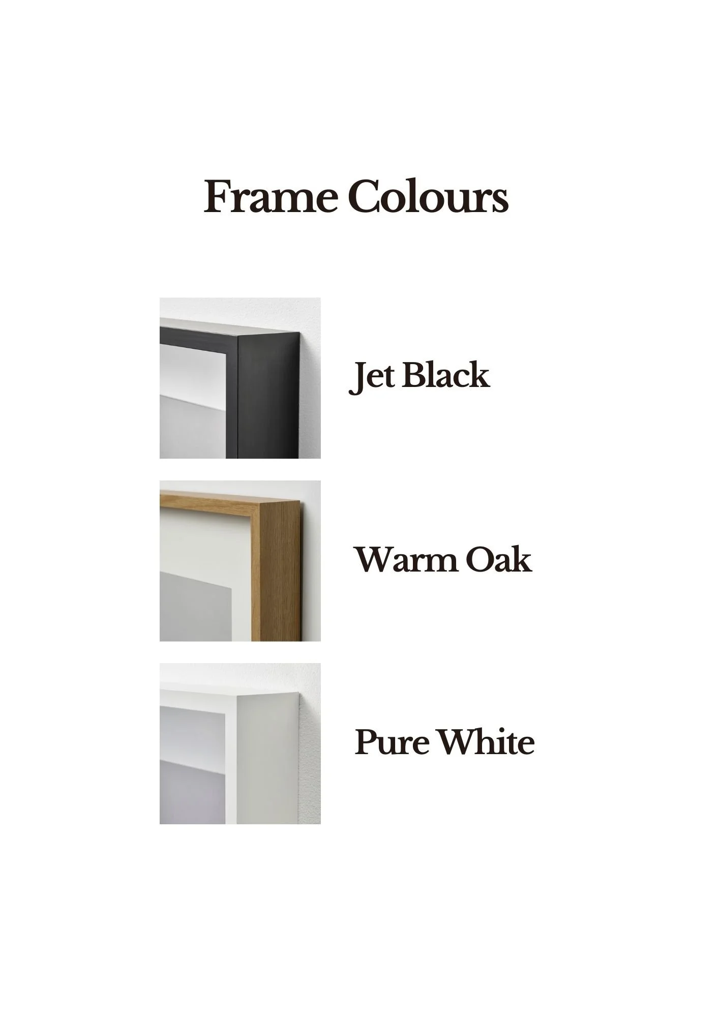 Wedding Floral Preservation ~ The Bloom Room ~ frame colours.jpg