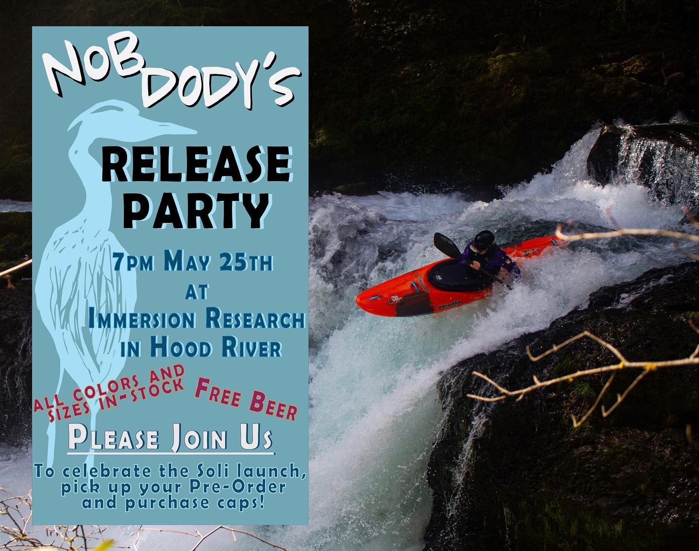 We are thrilled to share the official Nobdody&rsquo;s release! 

Join us the evening of Thursday, May 25th at Immersion Research in Hood River to pick up your pre-order, purchase a hat, and share a beer with friends. 

If you don&rsquo;t live locally