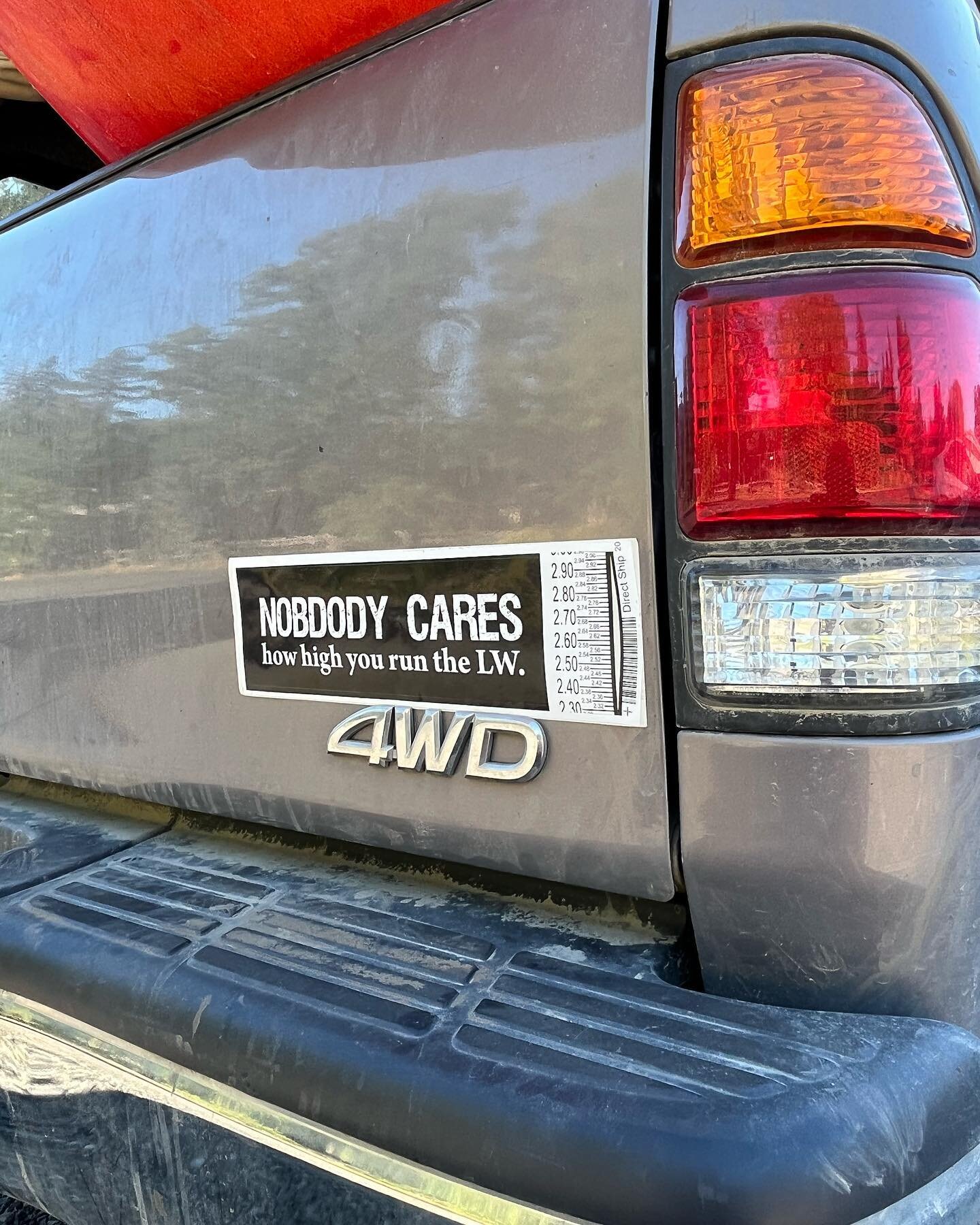 What&rsquo;s a Nobdody?!

A few years back our friend @leif_and_natalie printed a run of bumper stickers that were supposed to read &ldquo;Nobody cares how high you run the LW.&rdquo; A fortuitous typo created the word Nobdody and a full run of nonse