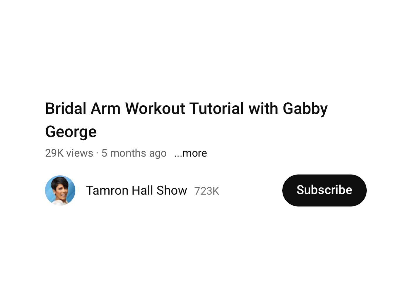 TAMRON HALL SHOW x GABBY GEORGE