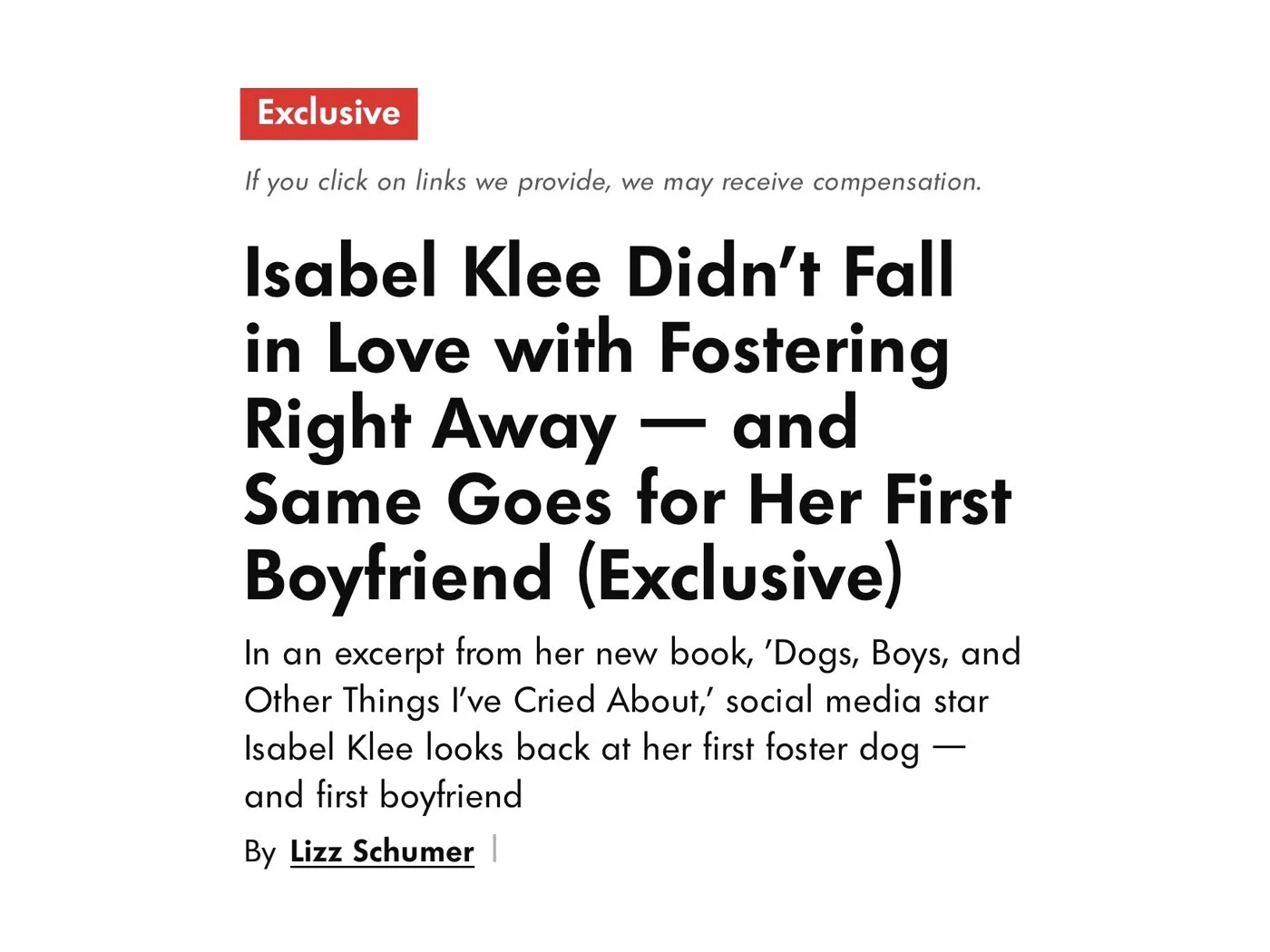 PEOPLE MAGAZINE x ISABEL KLEE