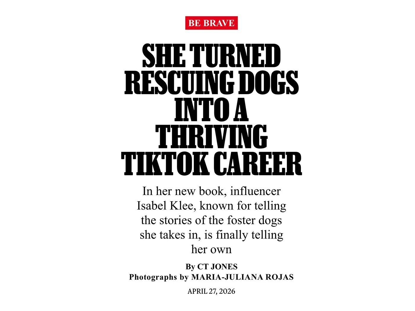 ROLLING STONE x ISABEL KLEE