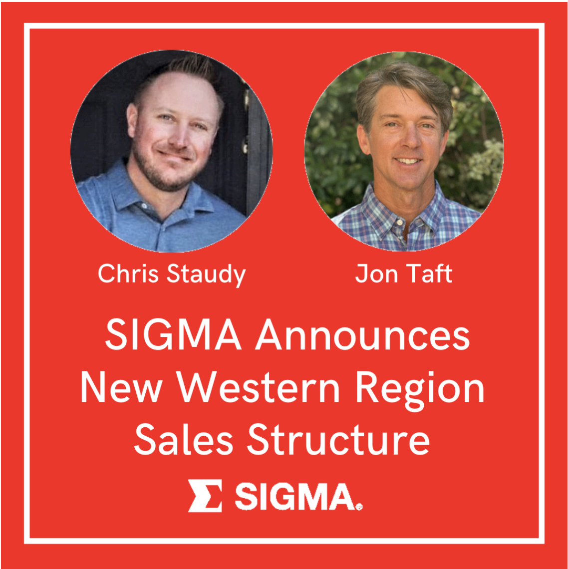 SIGMA Announces New Western Region Sales Structure