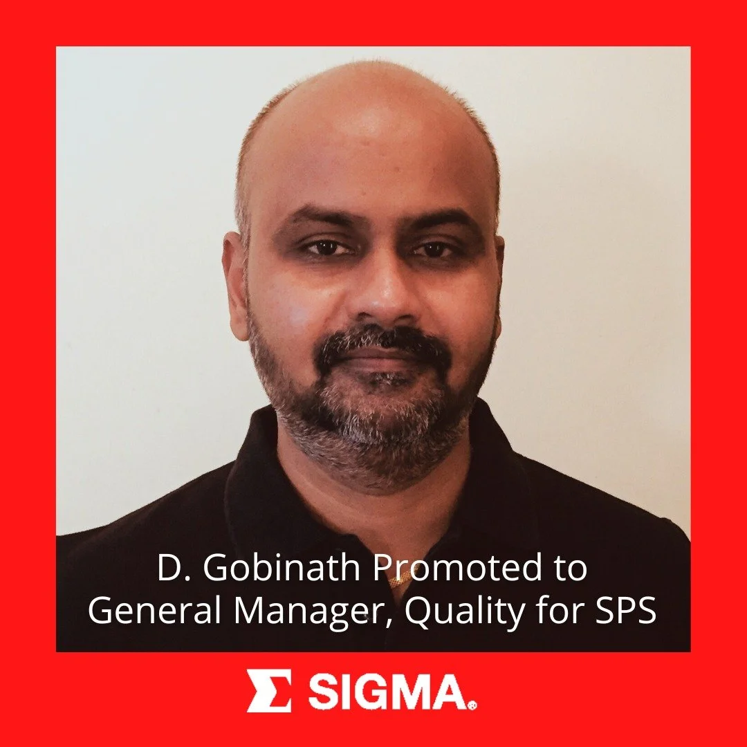 D. Gobinath Promoted to General Manager, Quality for SPS&nbsp;