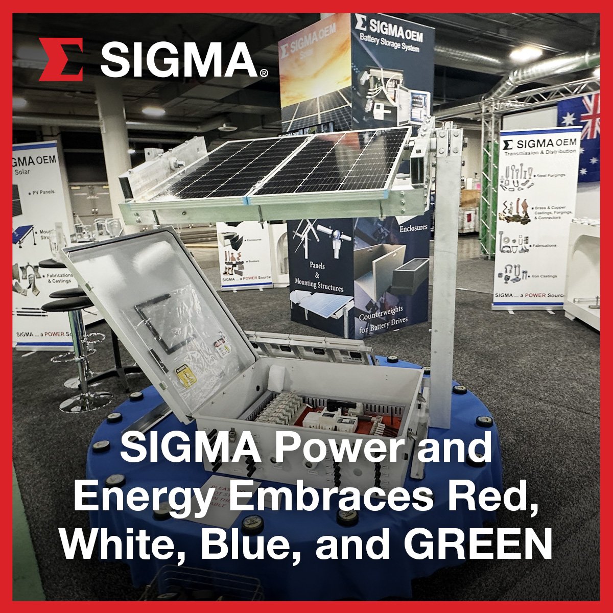 SIGMA Power and Energy Embraces Red, White, Blue, and GREEN&nbsp;