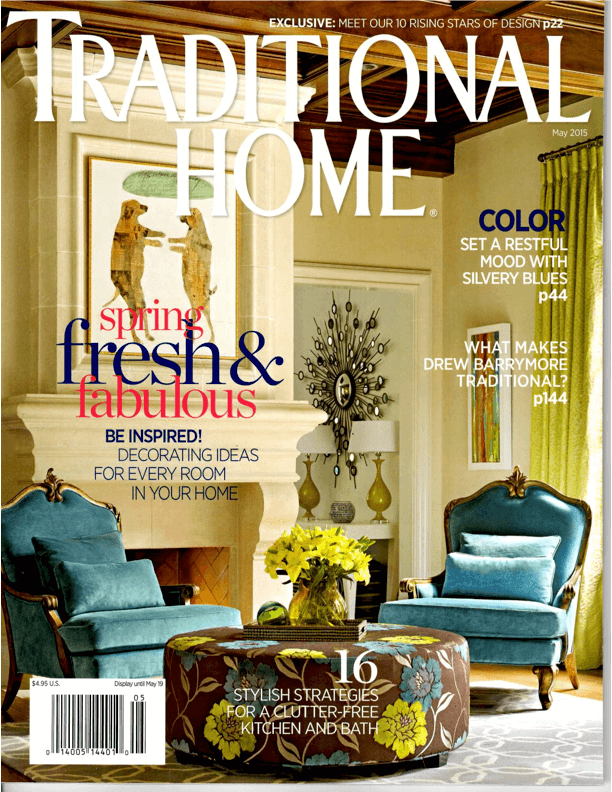 Traditional Home magazine, with an article written about one of Birgit Klein's interior design projects.
