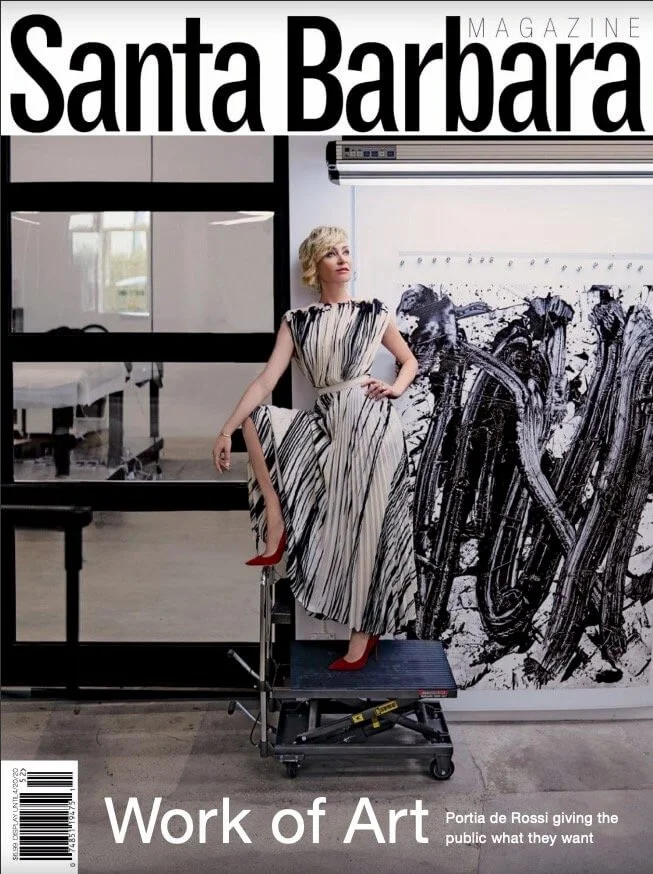 Santa Barbara Magazine cover, showing an article about Birgit Klein, Santa Barbara top interior designer.