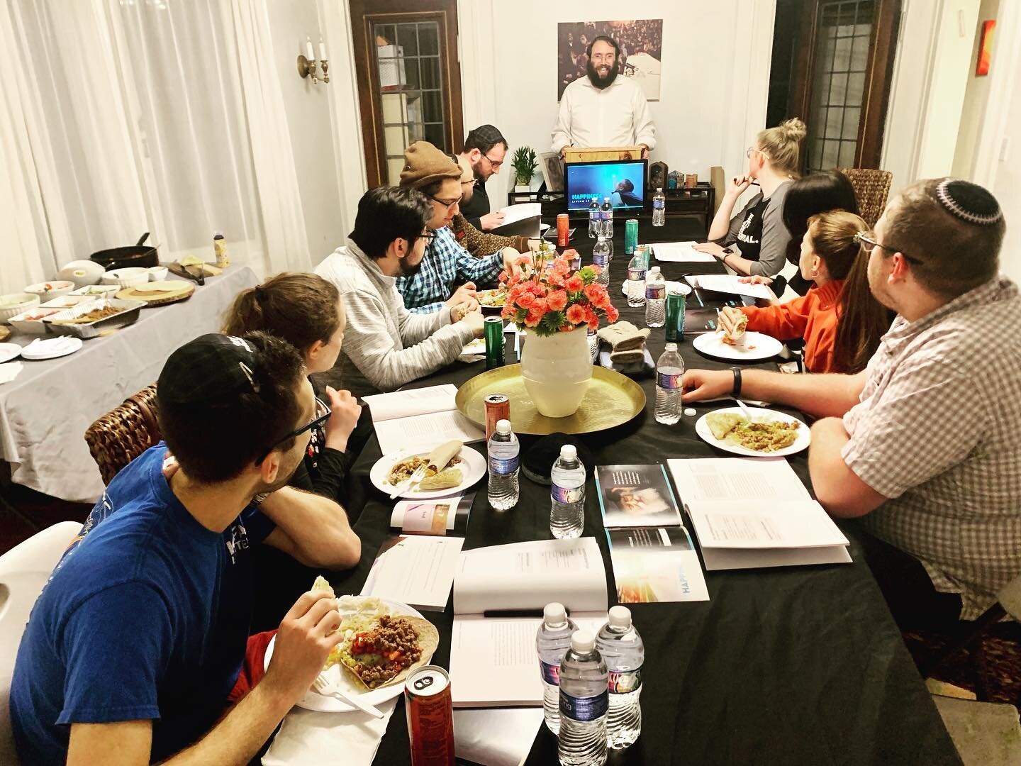 Back to back nights of learning!

Had our first lively class from the CYP Academy on happiness followed by a cozy Torah and Tea! It&rsquo;s never too late to get in on the learning action:) 

Link in bio