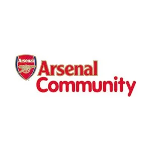 Arsenal Community logo with the Arsenal crest and the words 'Arsenal Community' in red text.