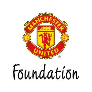 Manchester United Foundation logo with the club crest and the word 'Foundation' below it.