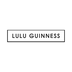 Lulu Guinness logo in black text inside a rectangular border