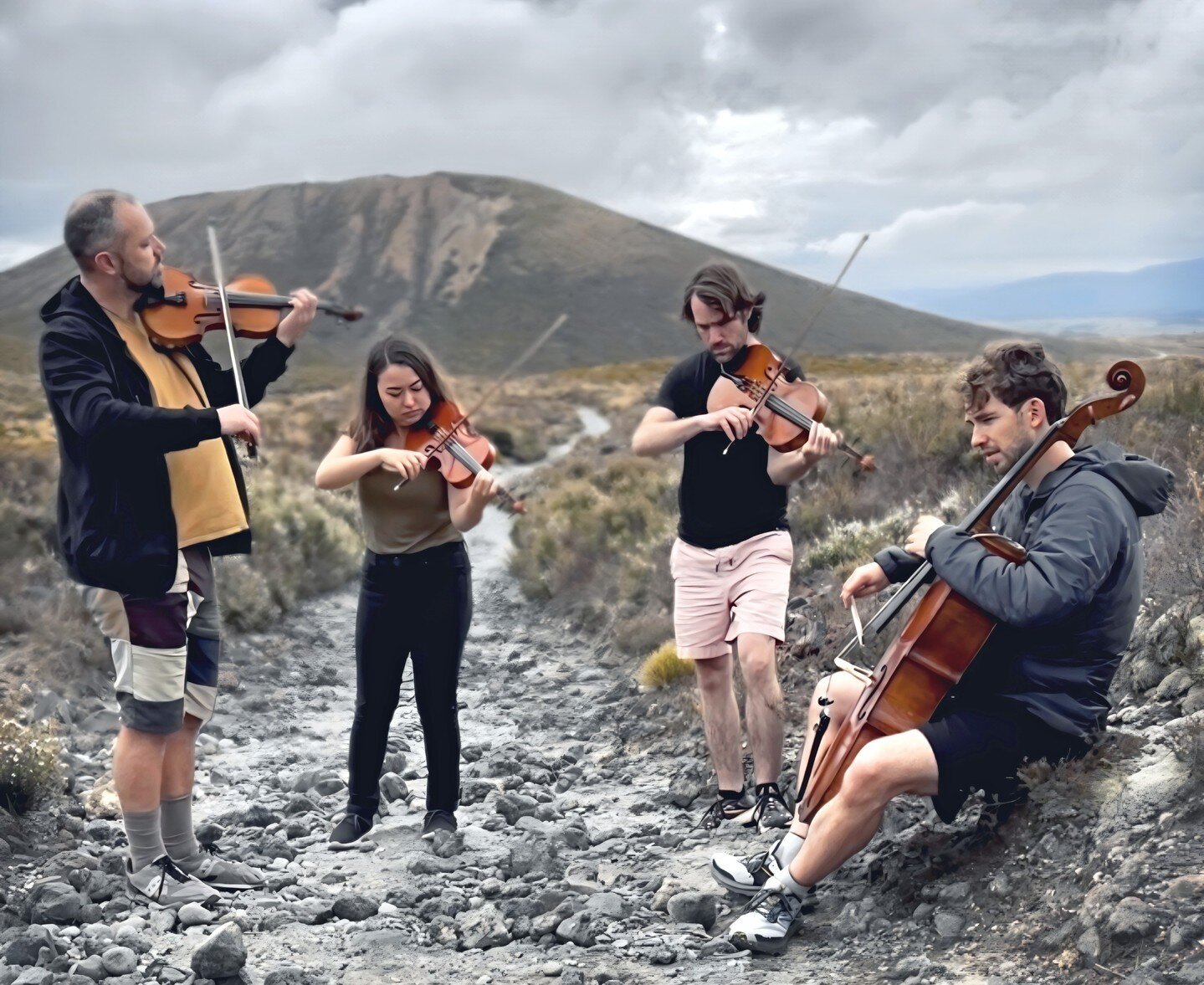 SCREE SCRUB MOUNTAIN SKY has arrived! @mothquartet invites you to join them on their bold and innovative debut, as they weave a rugged sonic tapestry of the New Zealand wilderness. Link in bio!