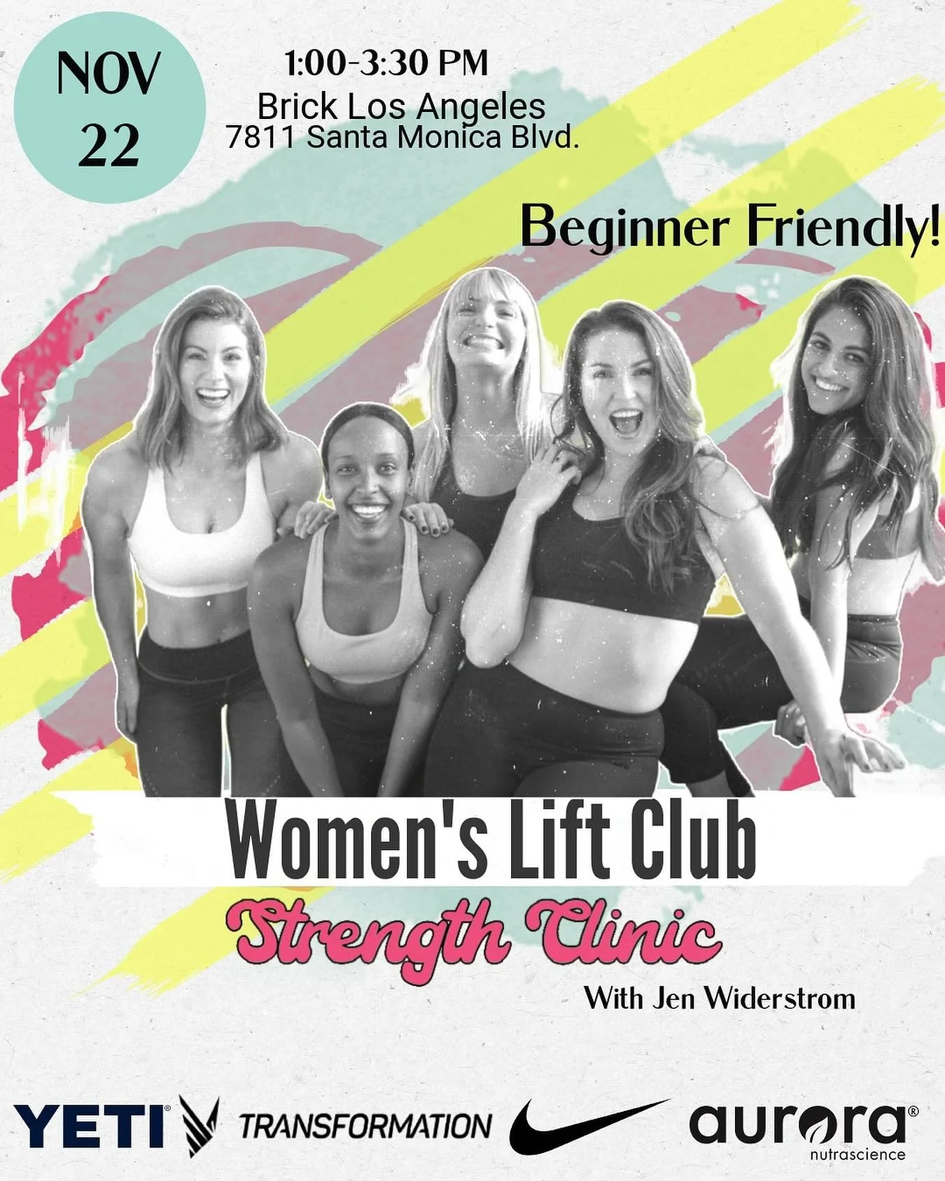 4 WEEKS OUT LADIES. 

My Women&rsquo;s LIFT CLUB Strength Clinic is back. 

🩷🔗in bio!

WHEN: Saturday November 22nd from 1-3:30pm

WHAT: Come learn how to lift with confidence and hang with other incredible women! This is a beginner friendly course