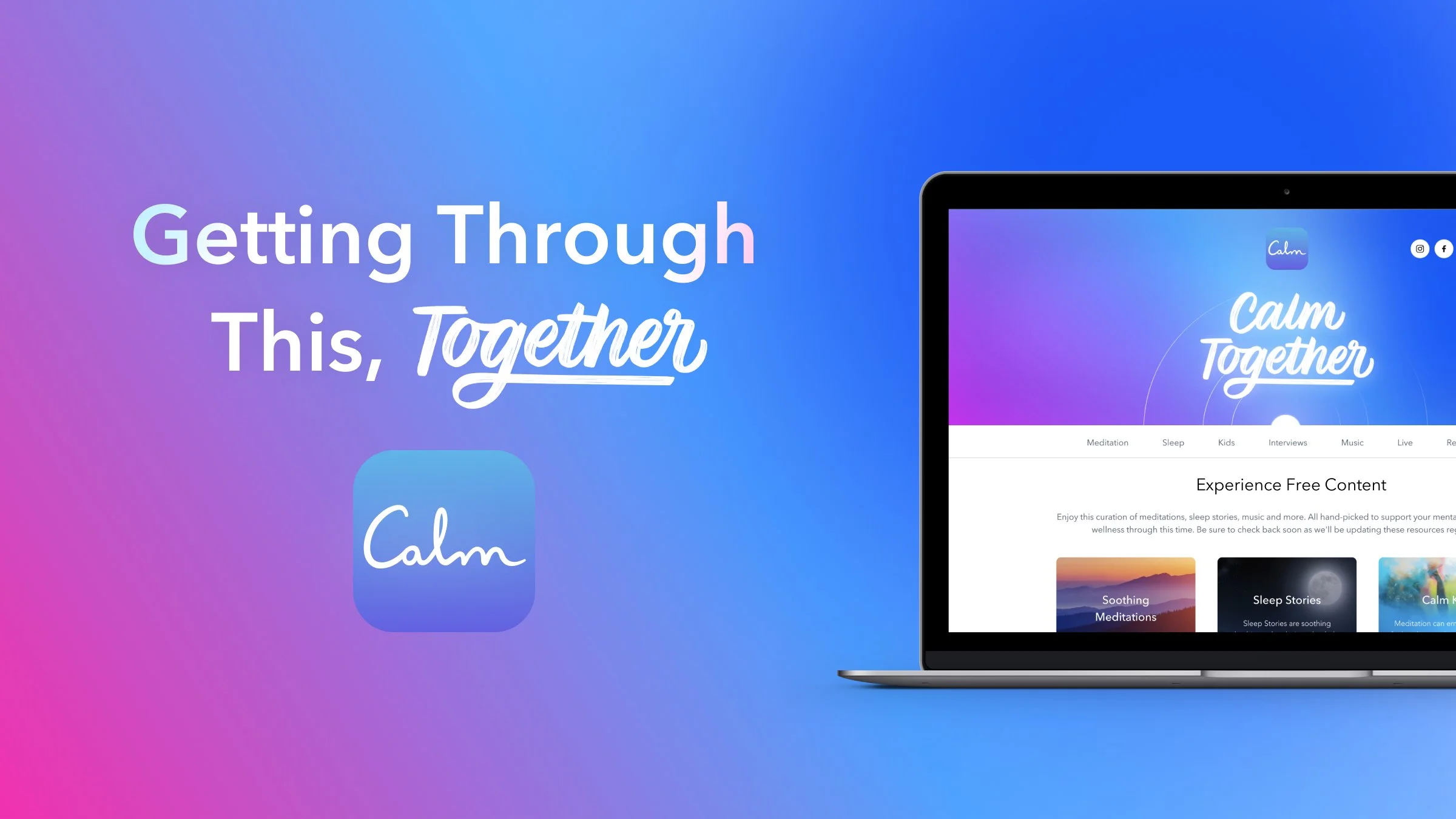 Calm - COVID Response Website