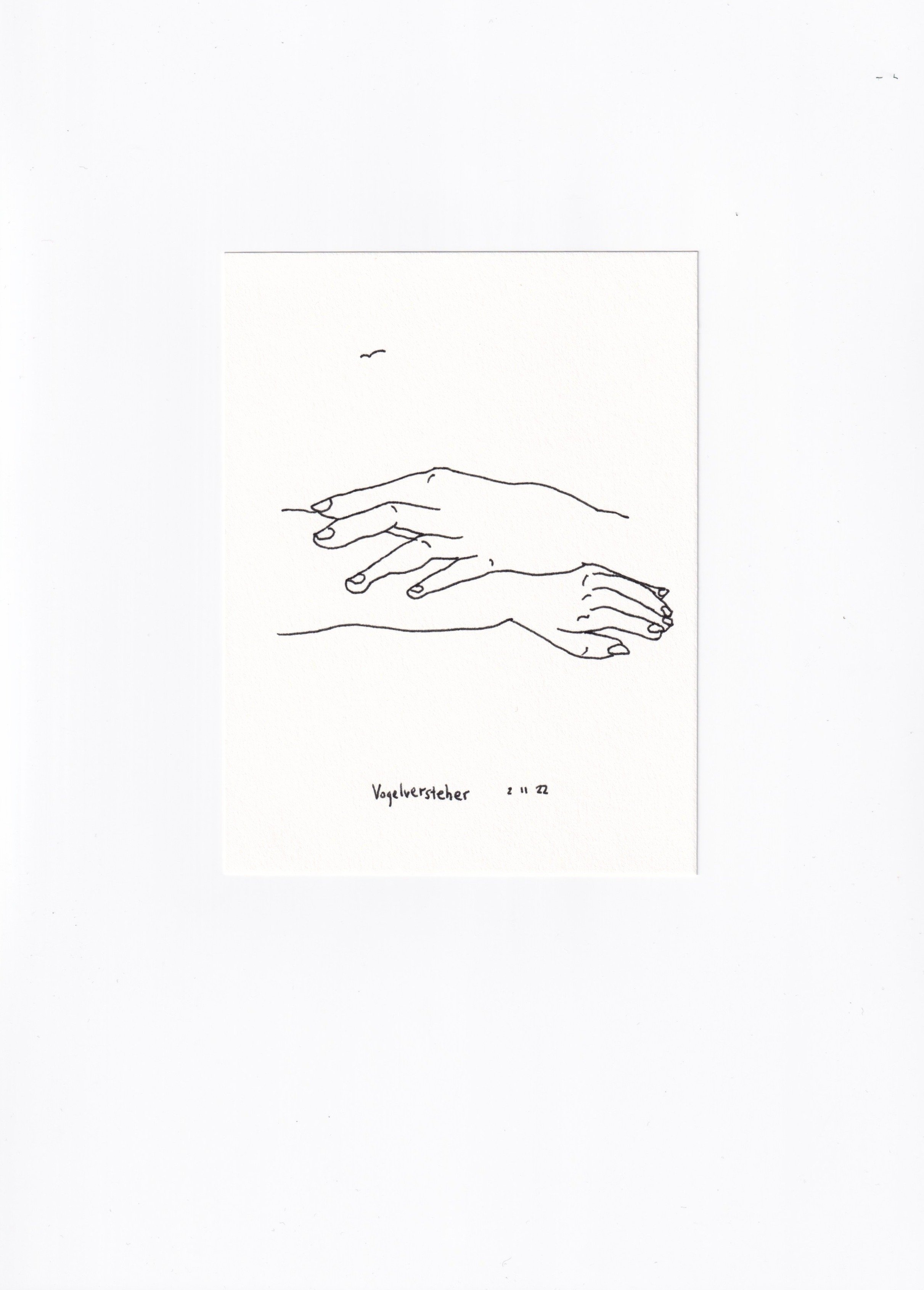 Constanze Weis / Art Berlin / Vogelversteher / Zeichnung / Kunst