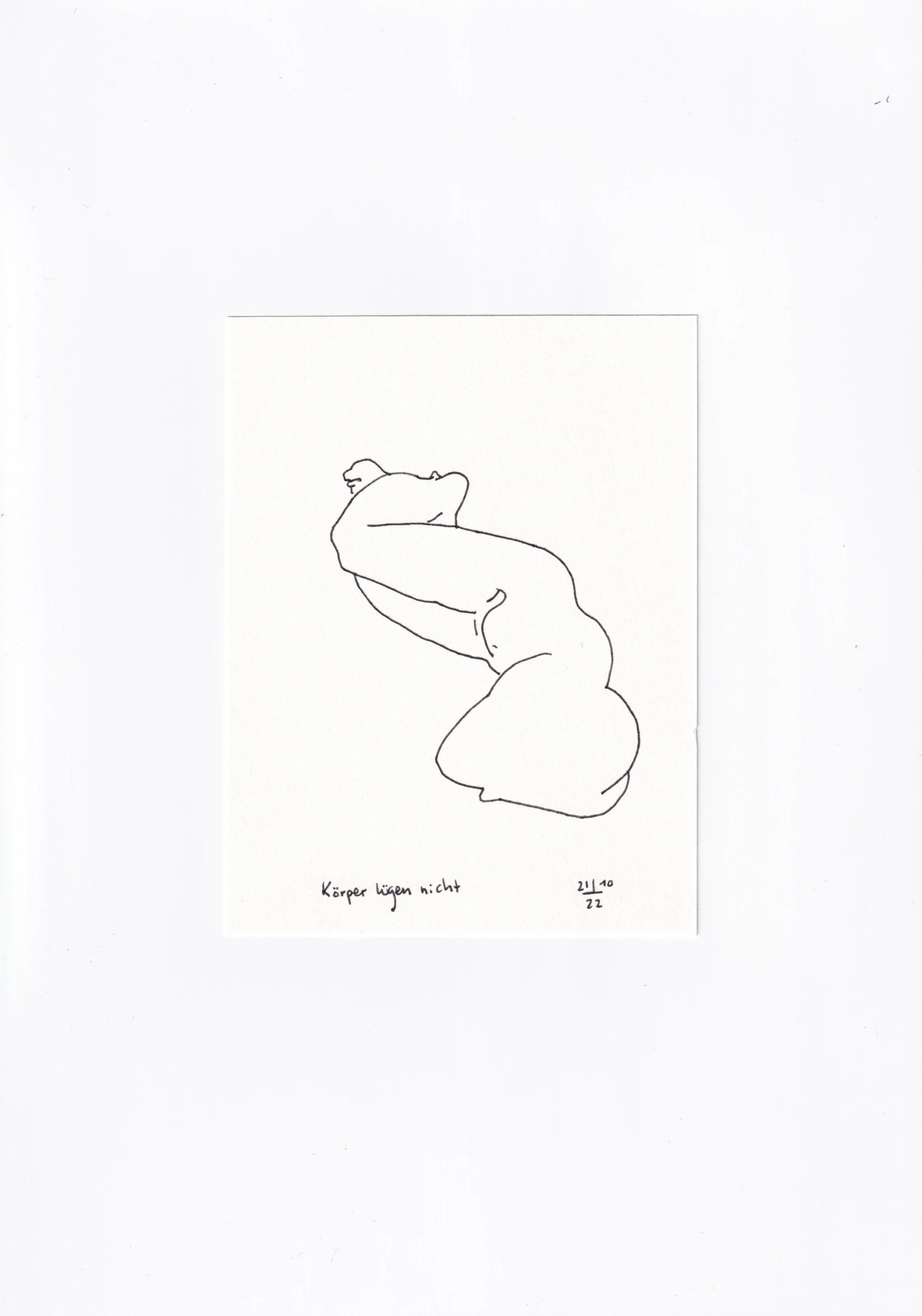Constanze Weis / Koerper luegen nicht / Drawing / Kunst / Art
