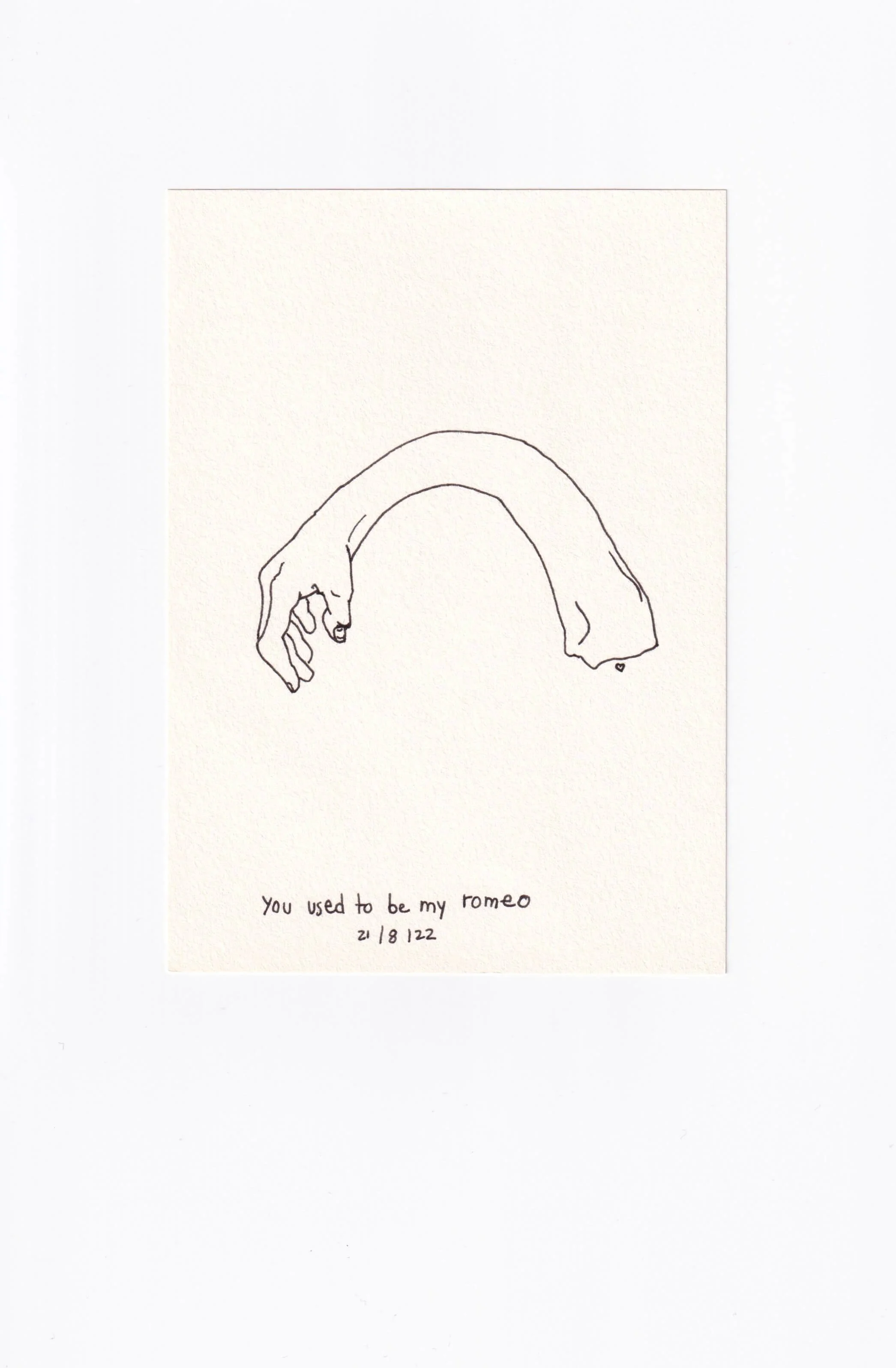 Constanze Weis: You used to be my Romeo / Fineliner Zeichnung / Drawing / Kunst