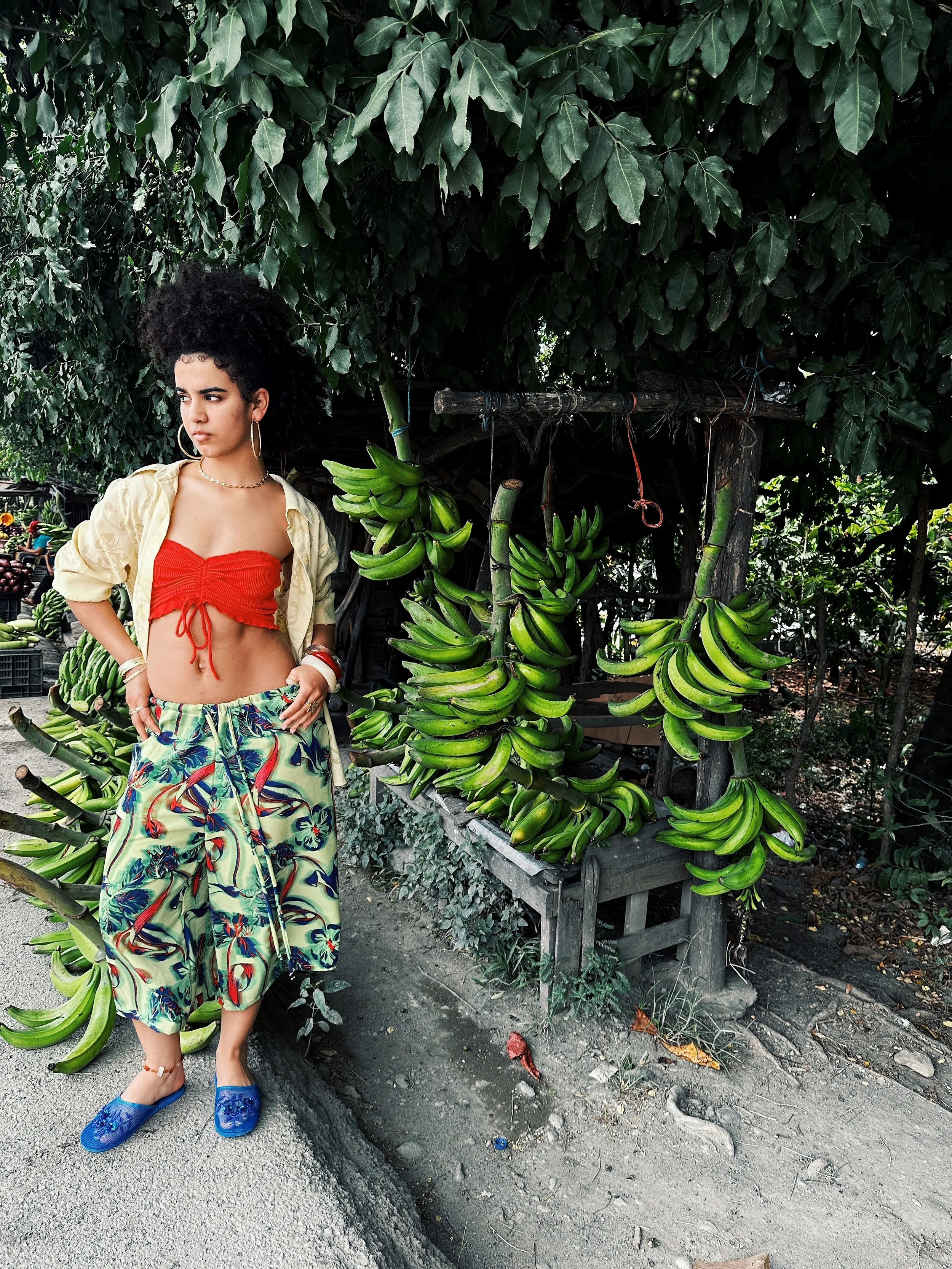 Open air linen jorts