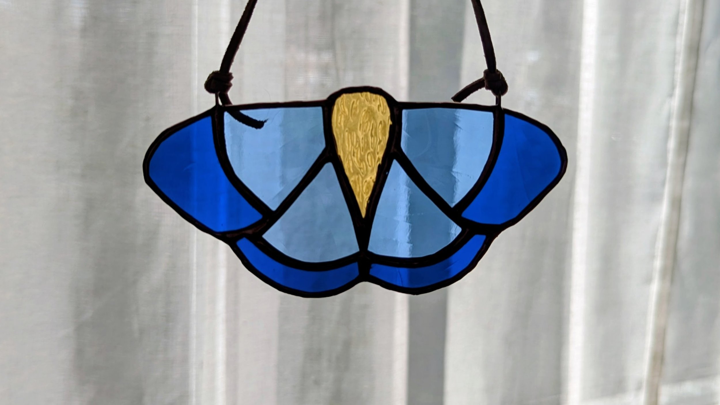 Blue Moth Suncatcher