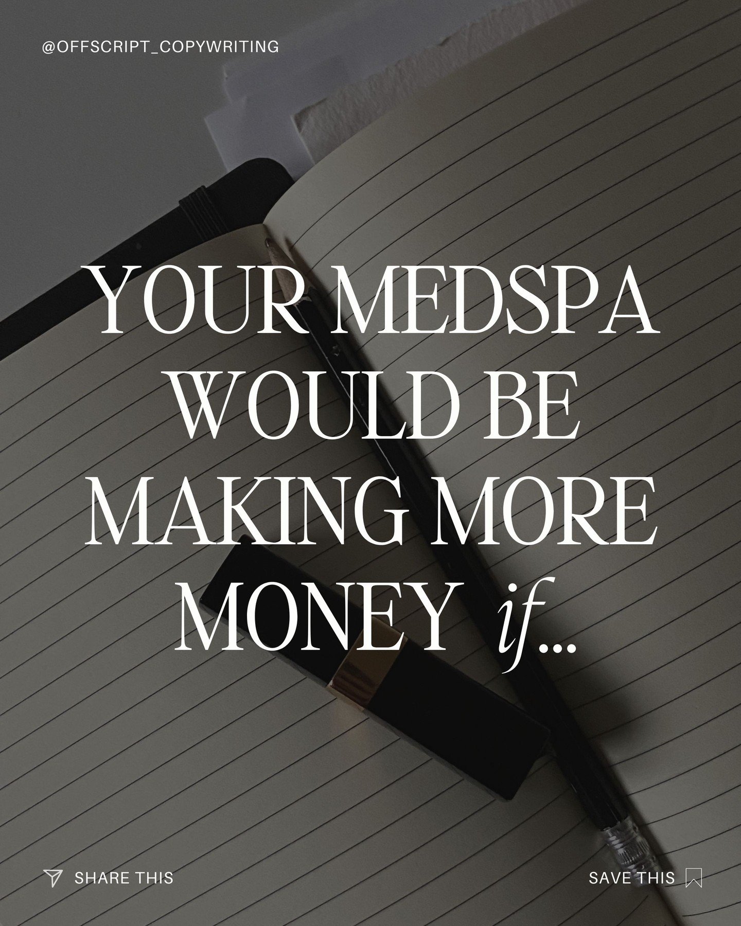 When you're ready to boost your marketing ROI, attract higher-quality (and higher-value) patients, and be recognized as the industry leader you are... you know where to find us.
.
.
.
.
.
#medspamarketing #medspalife #aestheticmed #aestheticmedicine 