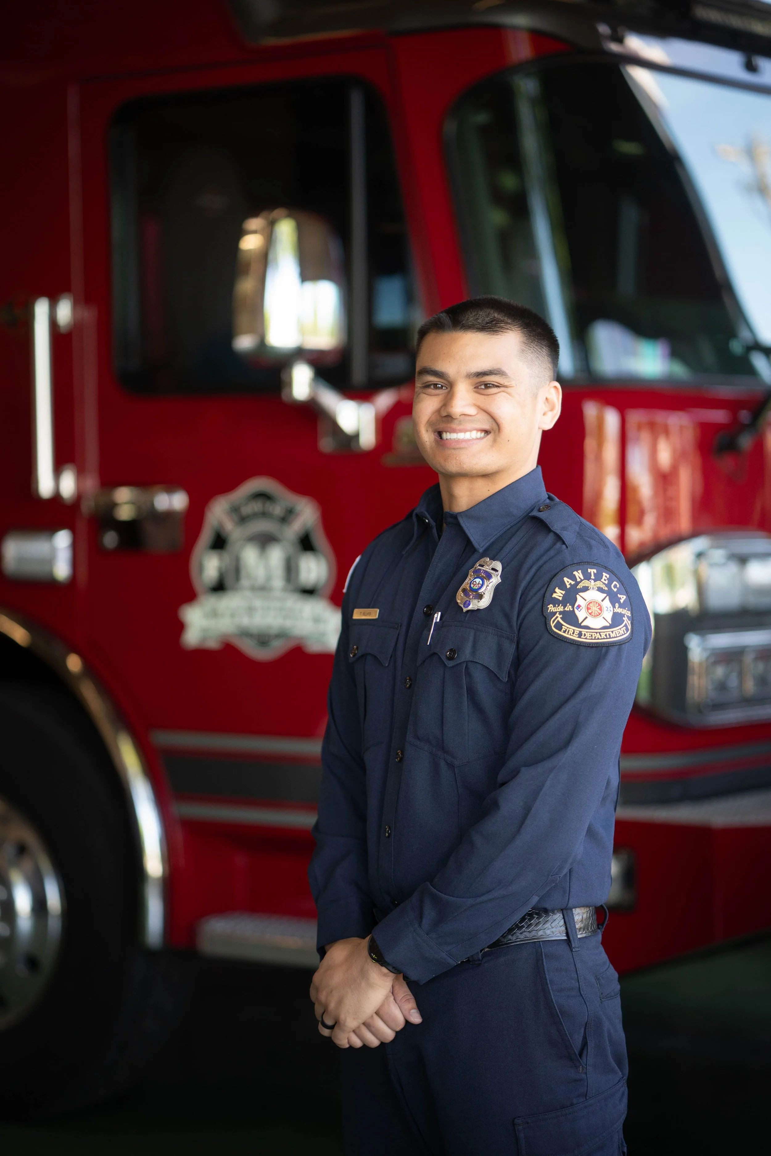 Former Manteca High CTE student Tyler Ellks is member of Manteca Fire New Hire Academy