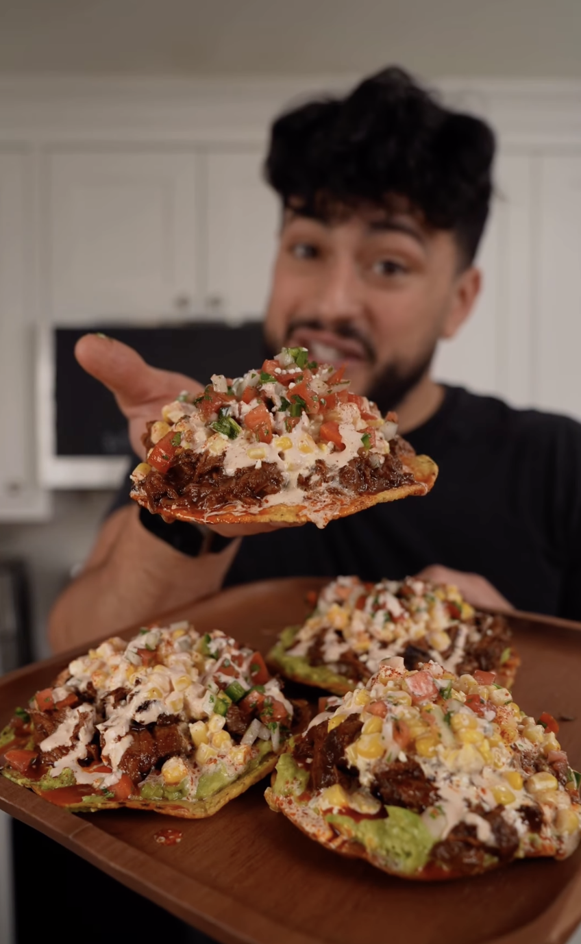 CHIPOTLE BEEF TOSTADAS