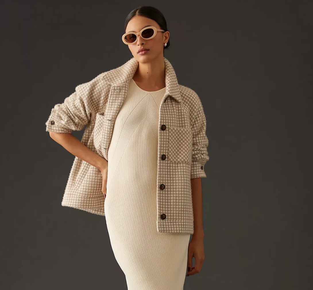 Greylin Knit Shirt Jacket