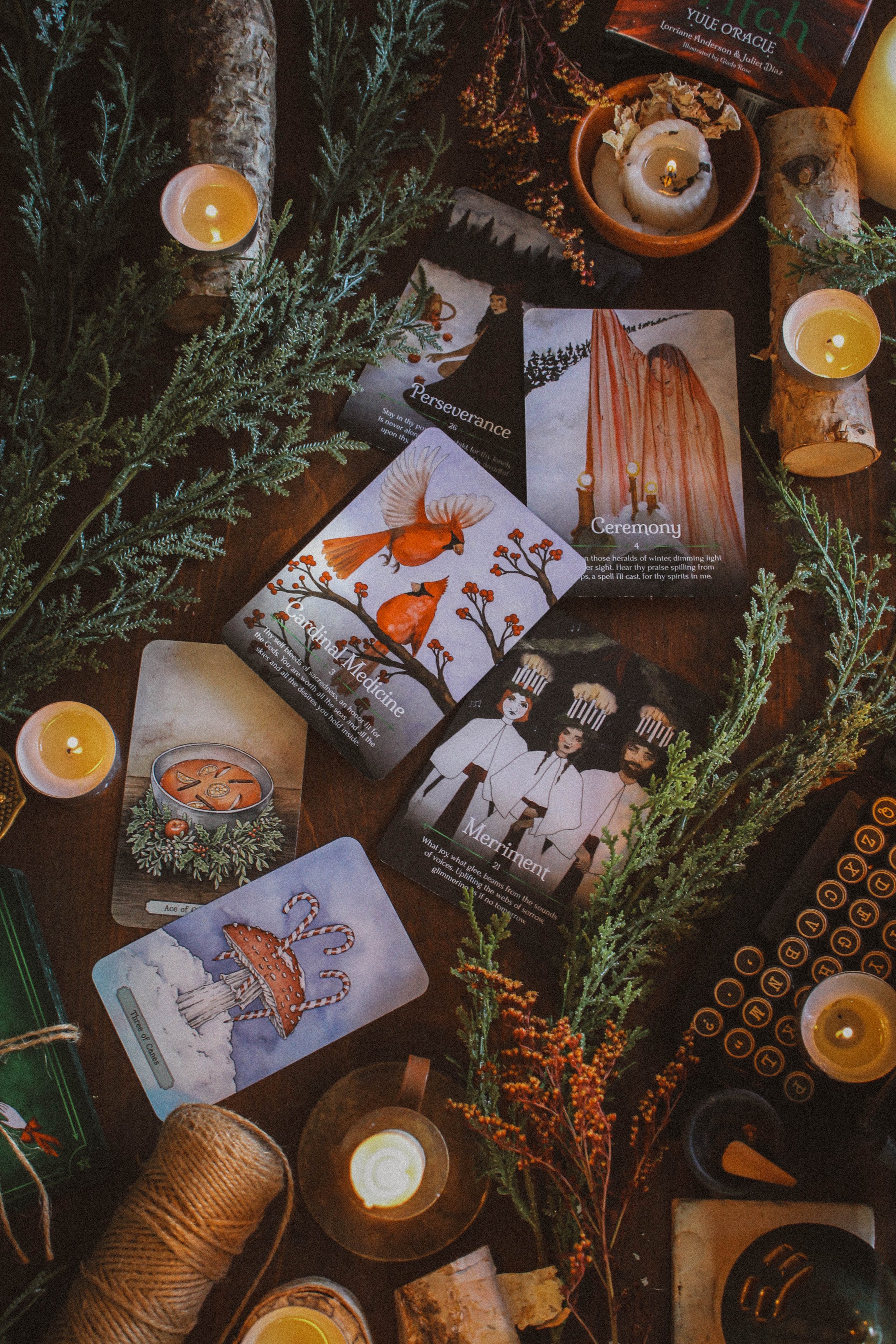 Yuletide Tarot with Seasons of the Witch Yule Oracle