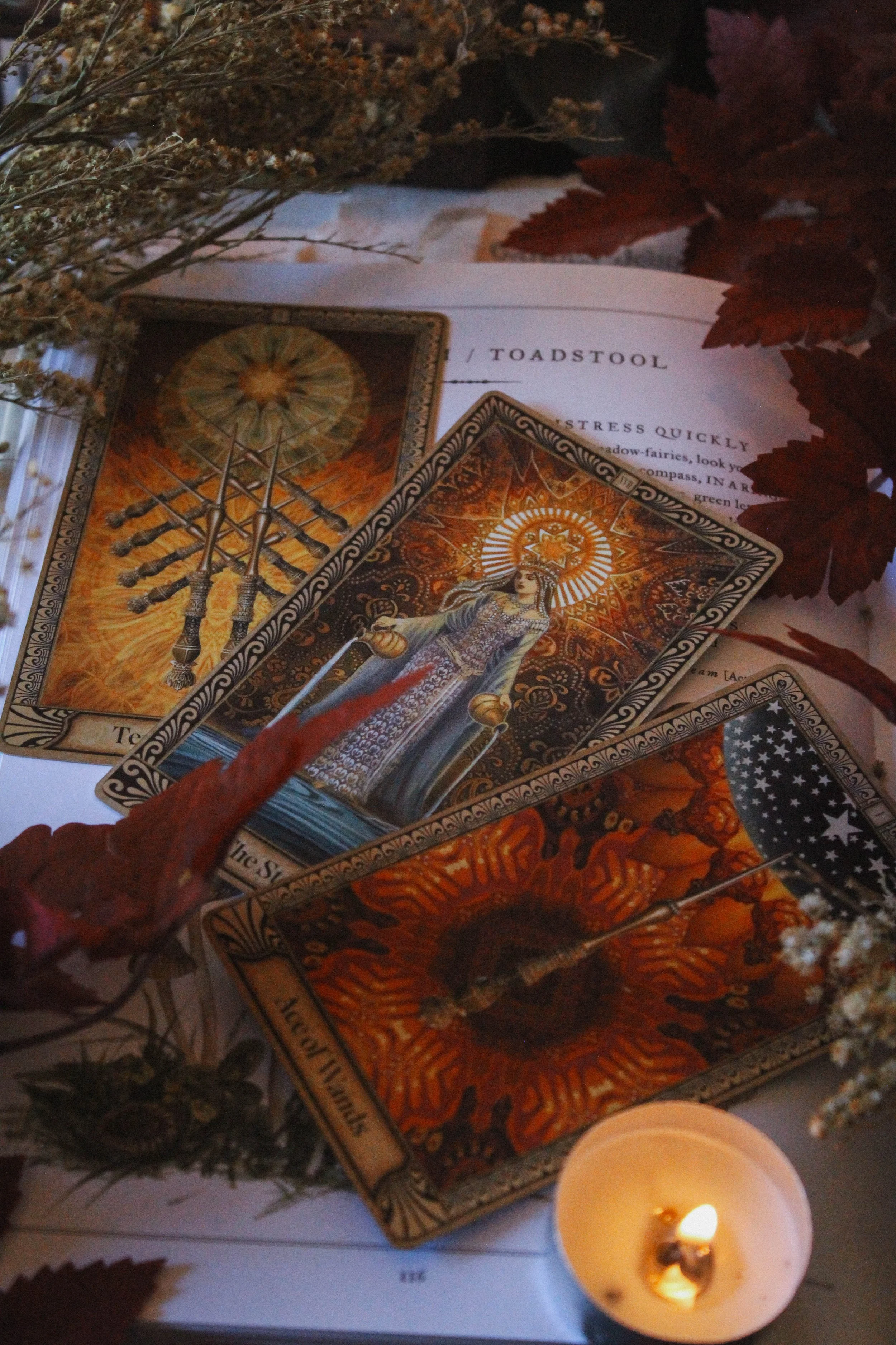 Ten of Wands, The Star &amp;  Ace of Wands