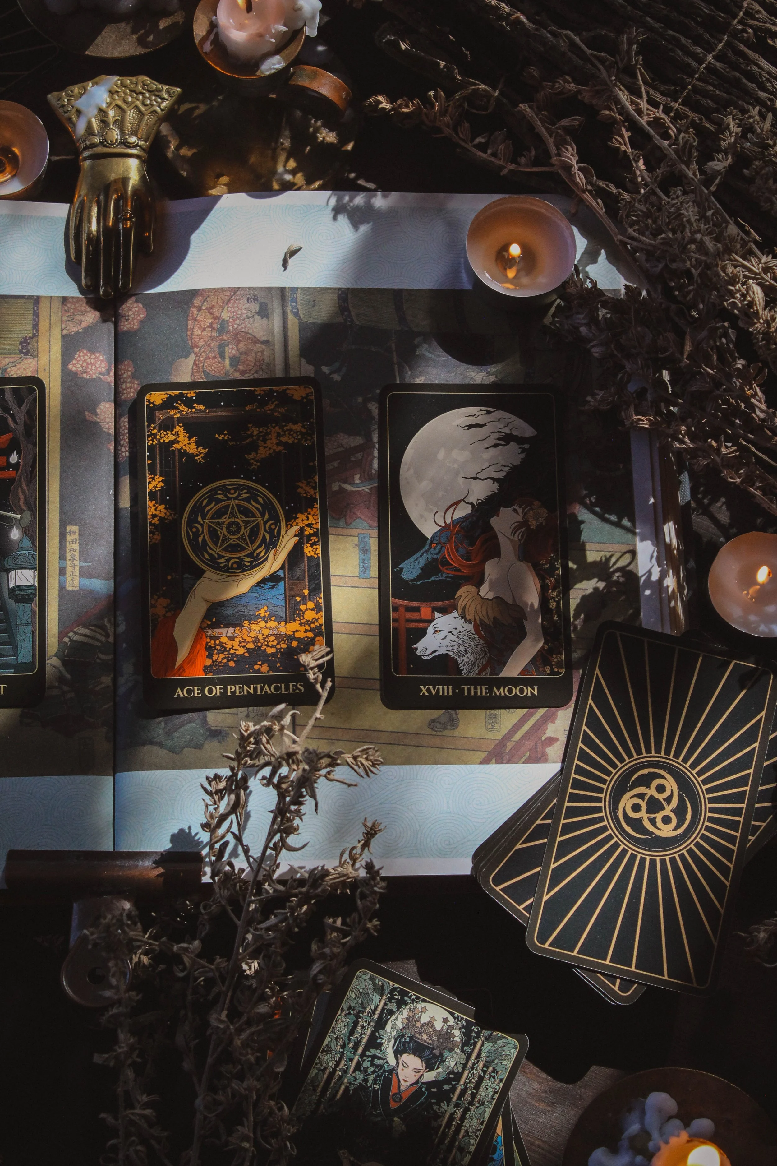 Ace of pentacles &amp; the moon
