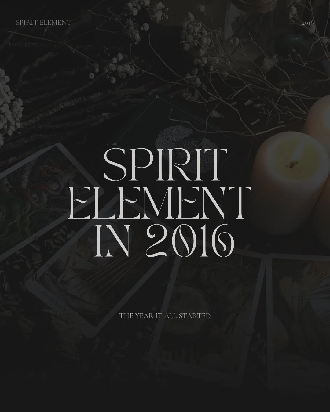 I don&rsquo;t usually do these trends but I couldn&rsquo;t help myself with this one and what a fun way to slowly return to IG after the new year. It&rsquo;s nice looking down memory lane to the year that changed my entire life!

#spiritelement #crys