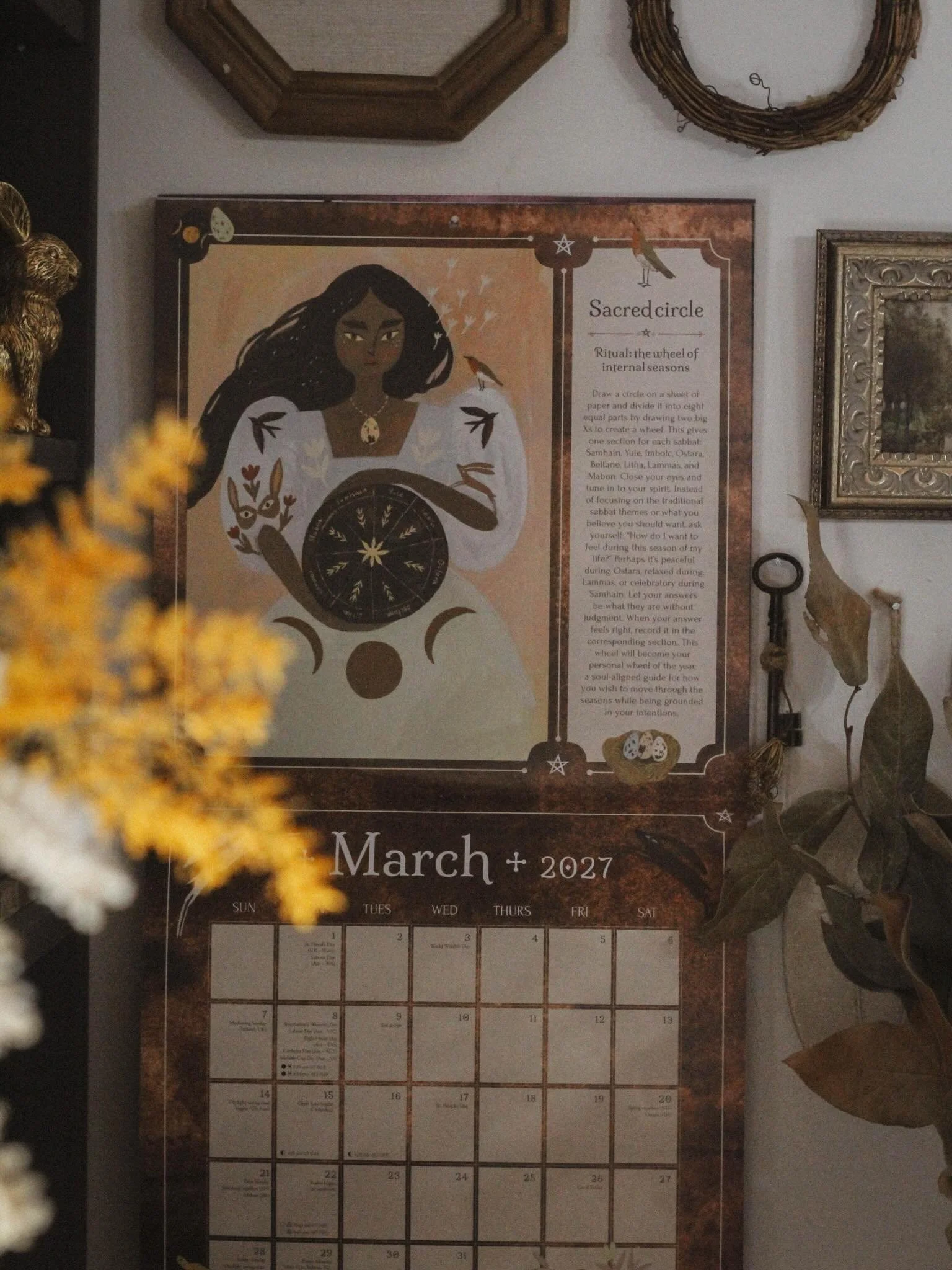 Introducing the very first Seasons of the Witch Wall Calendar

Finding the right wall calendar, just like finding the right planner is a SUPER big deal for me. I take a long time to find one that I absolutely love. So, when my publisher approached me