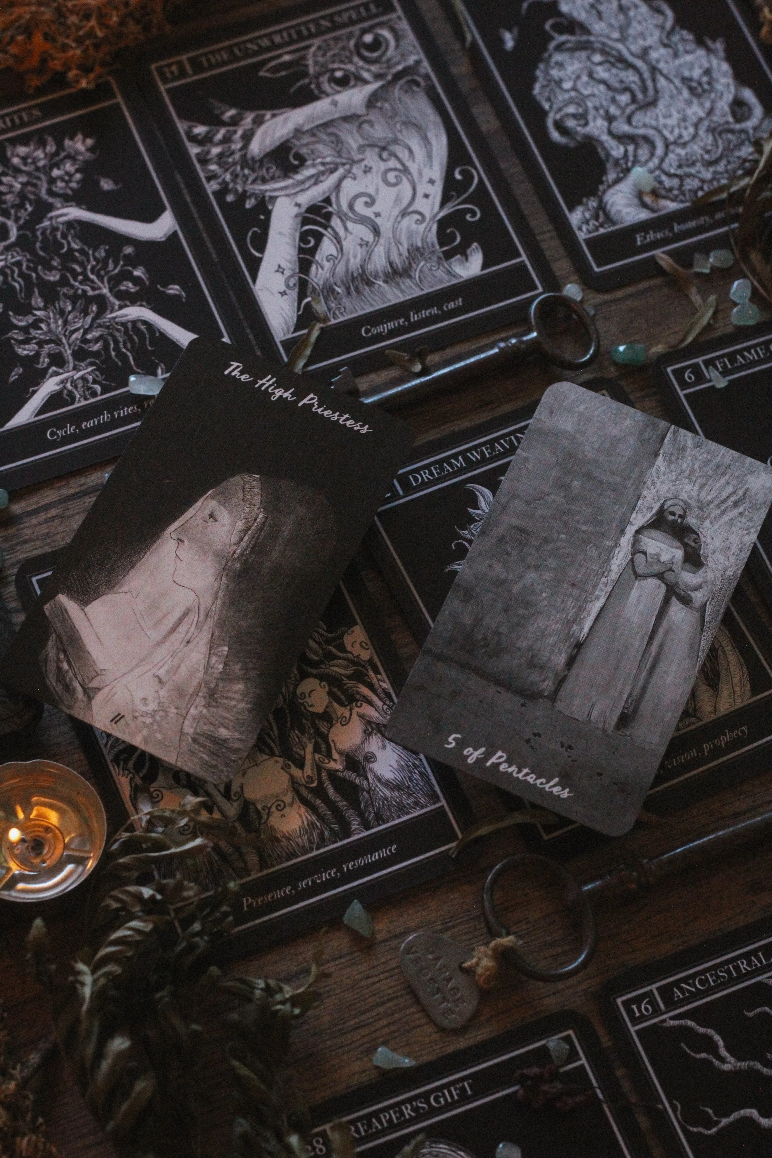 With tarot companion