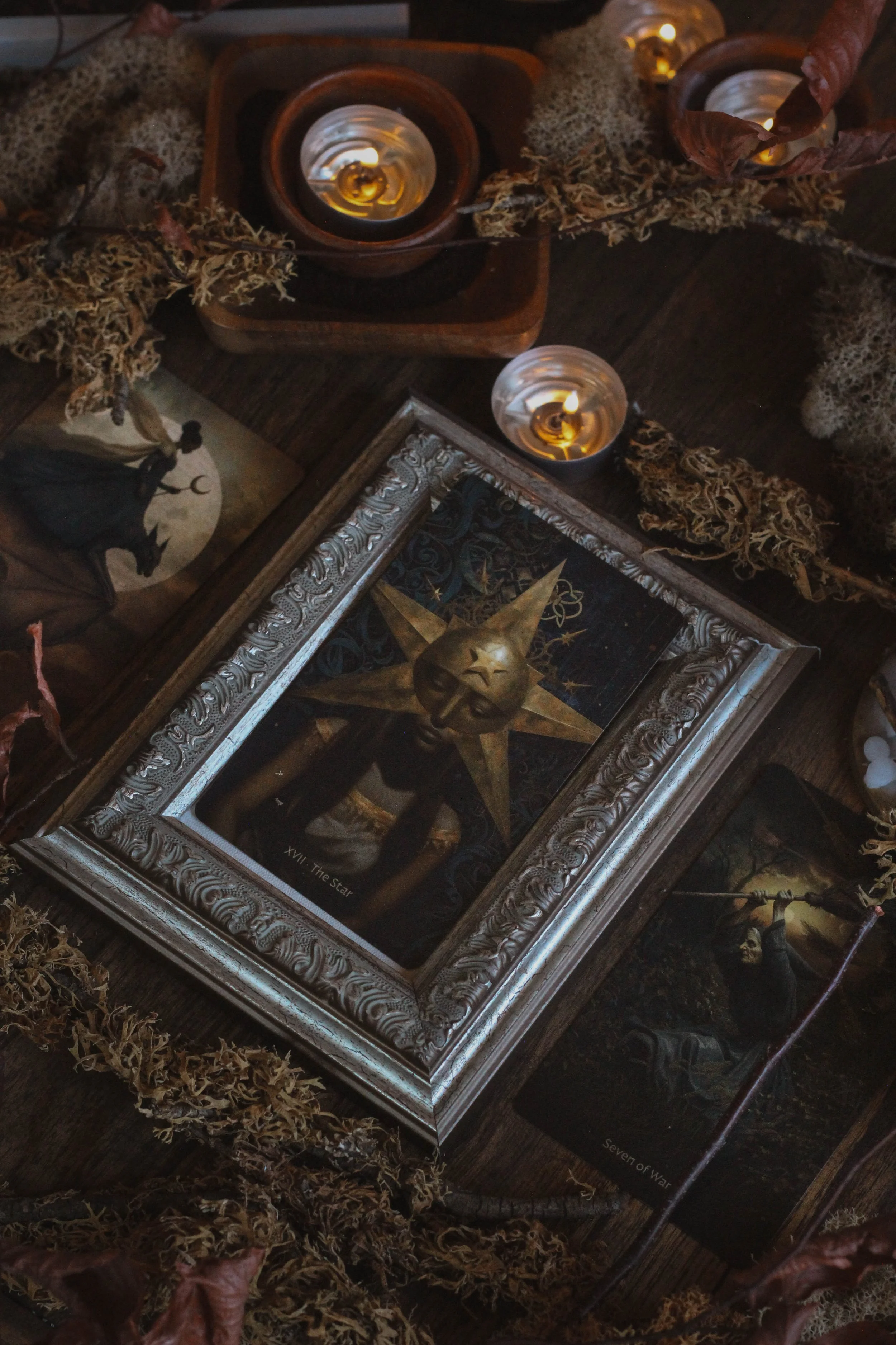 The Chariot, The Star &amp; Seven of Wands