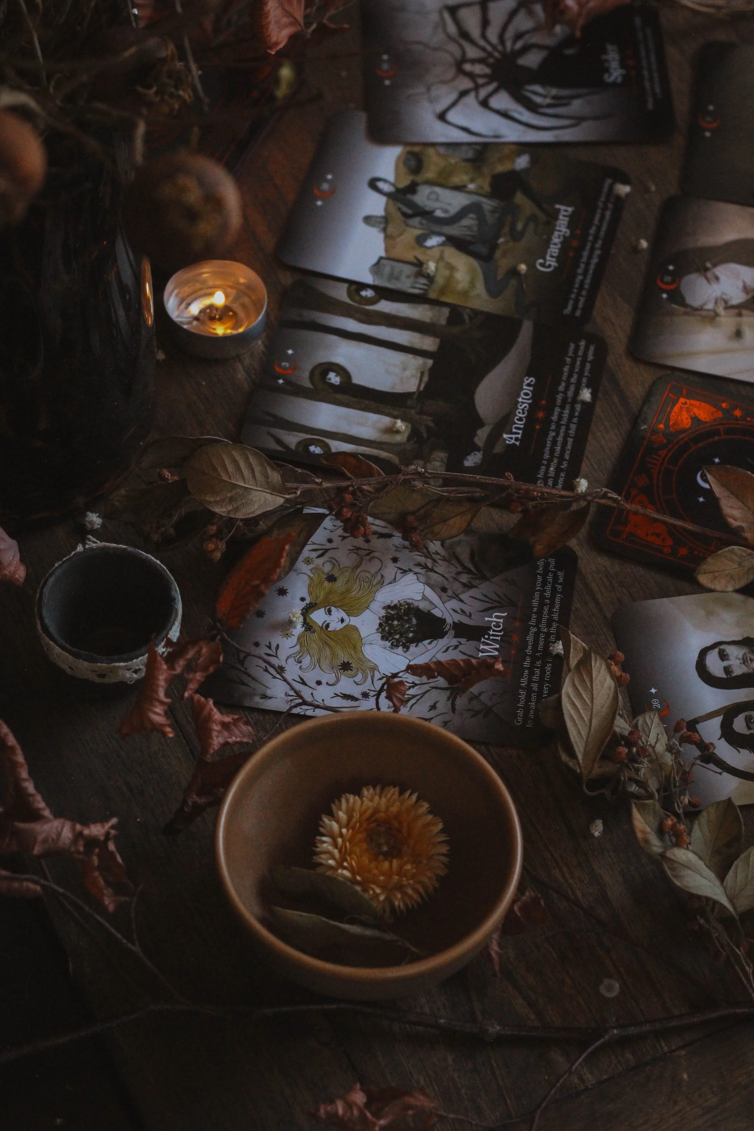 Witch, ancestors and graveyard