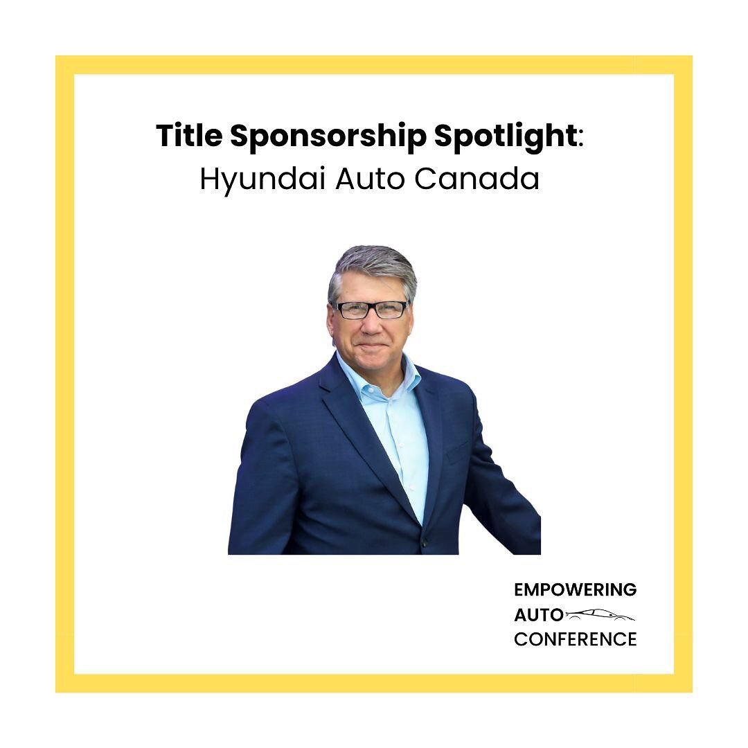 Title Sponsor Spotlight @hyundaicanada 

&quot;It doesn&rsquo;t take an astrophysicist to see the need for change in our industry which is why I&rsquo;m so grateful to all those who are helping Empowering Auto become a driving force for change. I&rsq