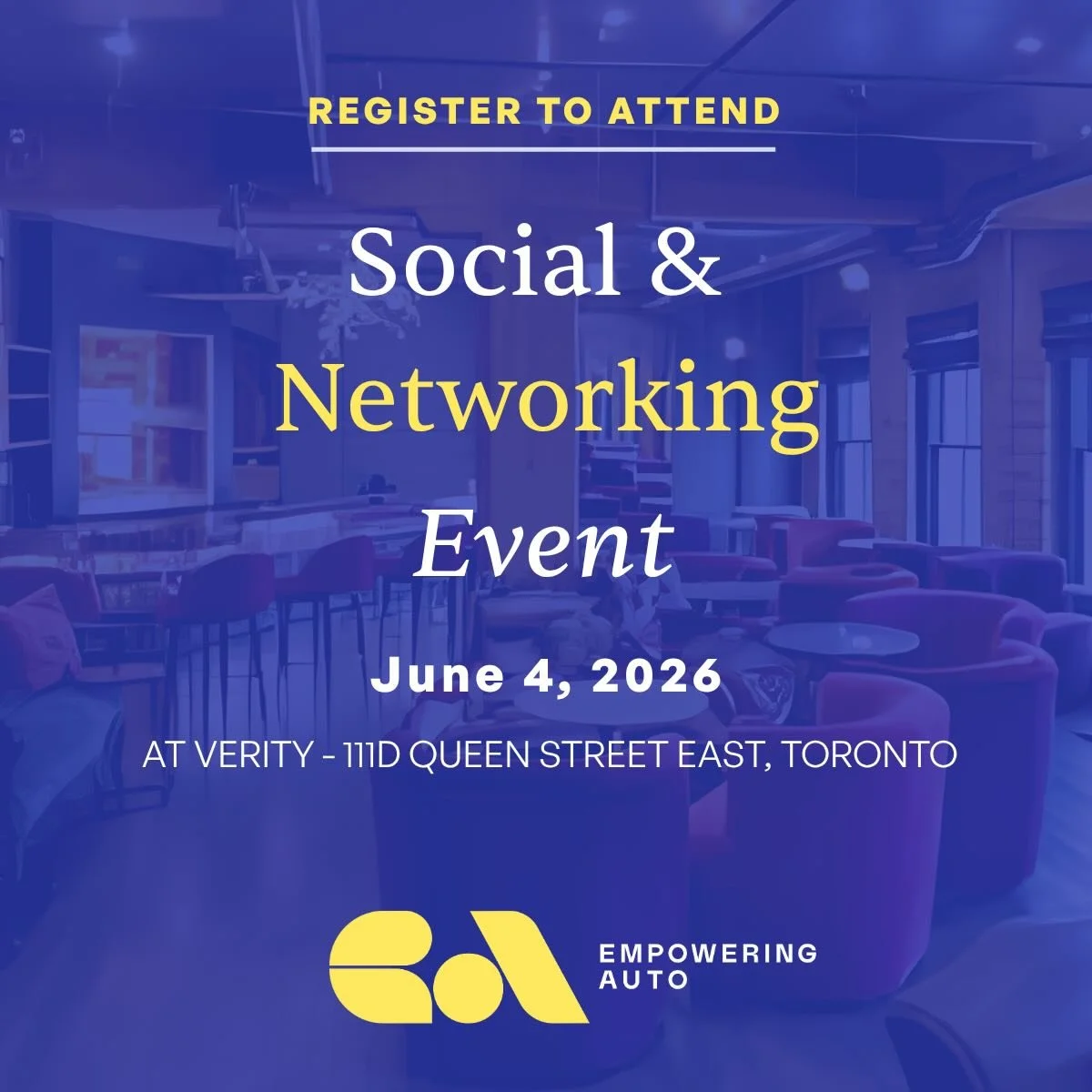Empowering Auto is kicking off summer in style with our annual Summer Social &amp; Networking Event and this year, we&rsquo;re celebrating 5 incredible years of building, connecting, and growing the EAC community together!

Join us for an evening of 