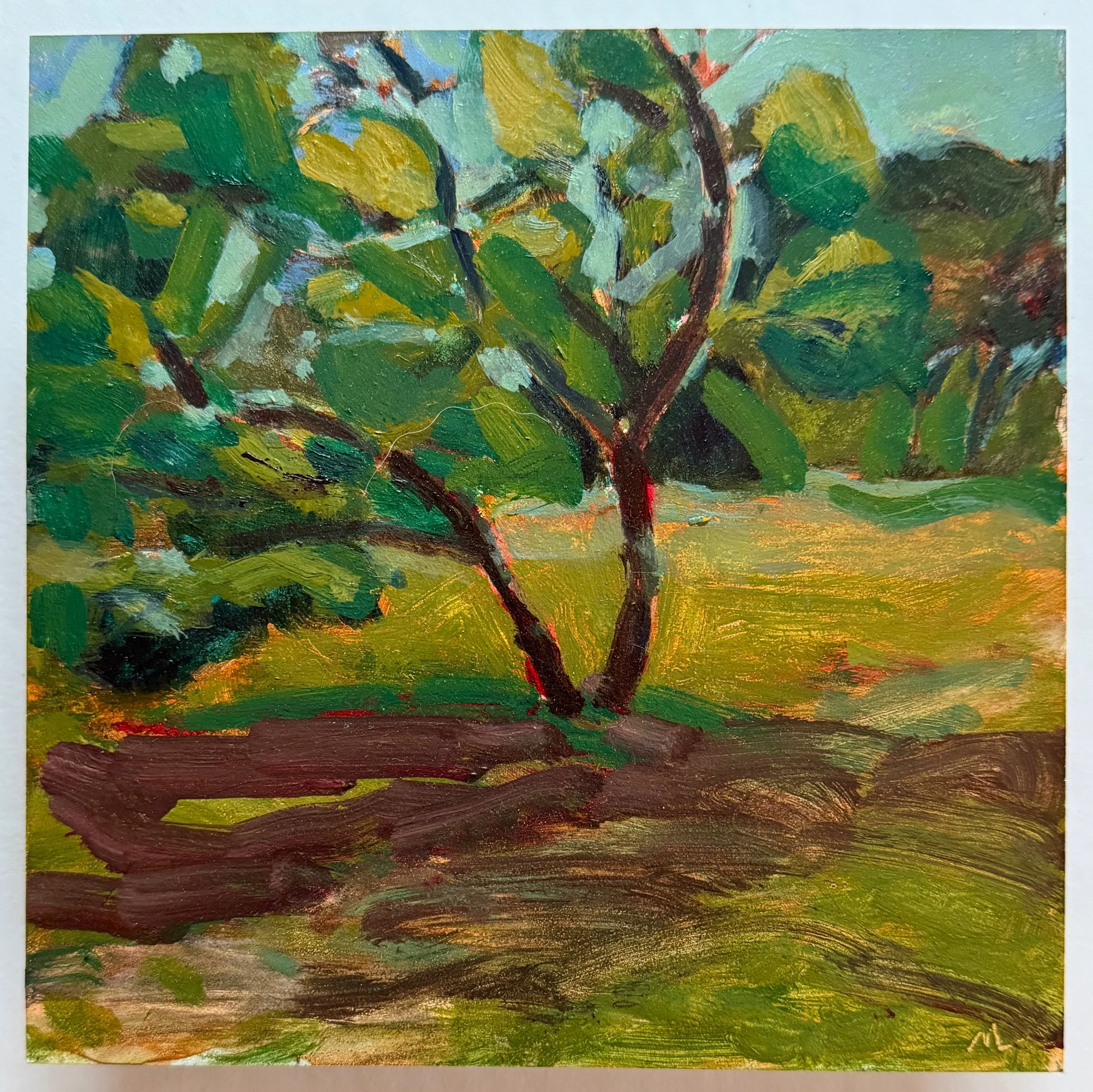 09.04.2022 S.A. Park, Oil on panel, 6x6"