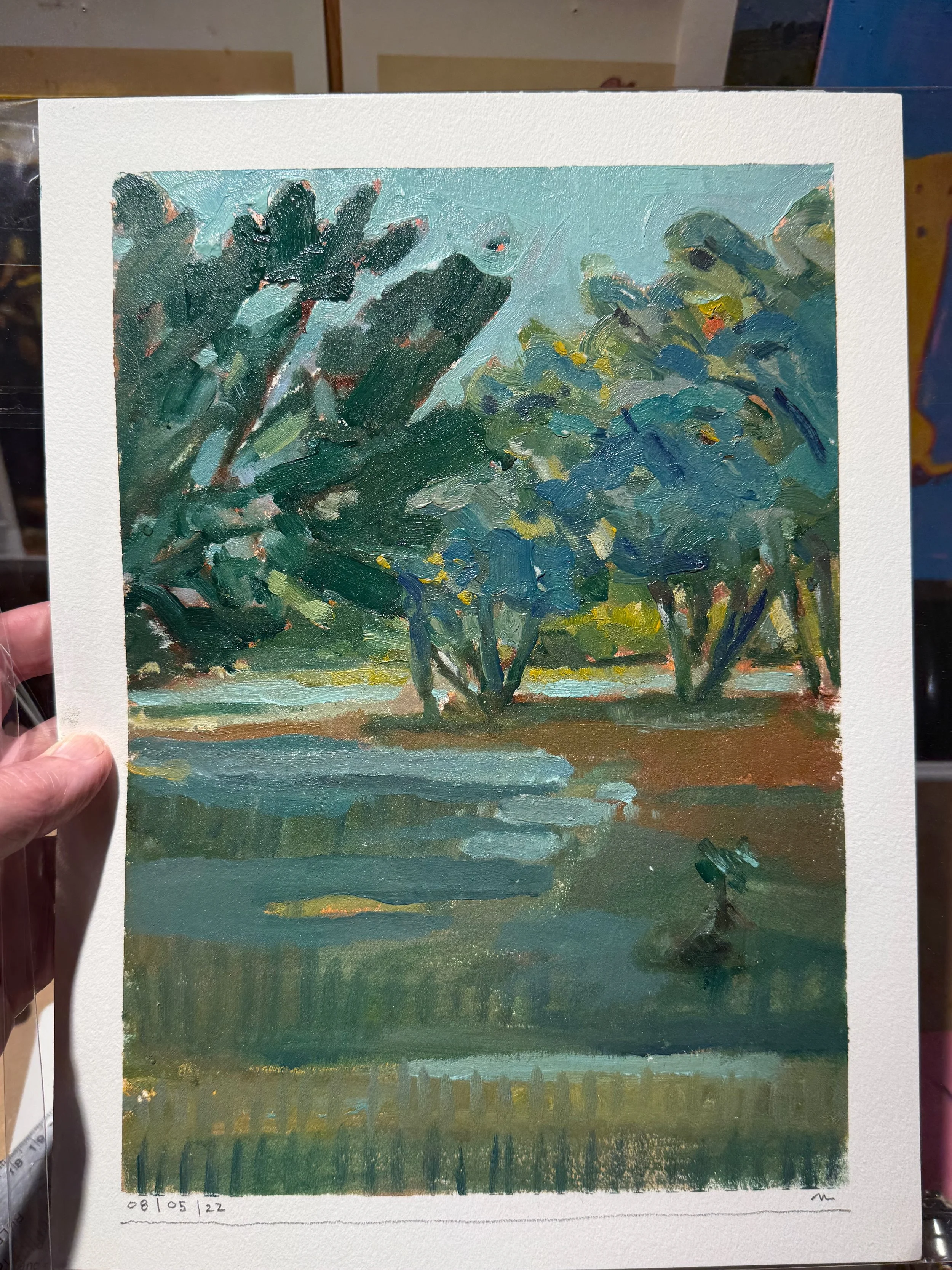 08/05/22. Oil on paper