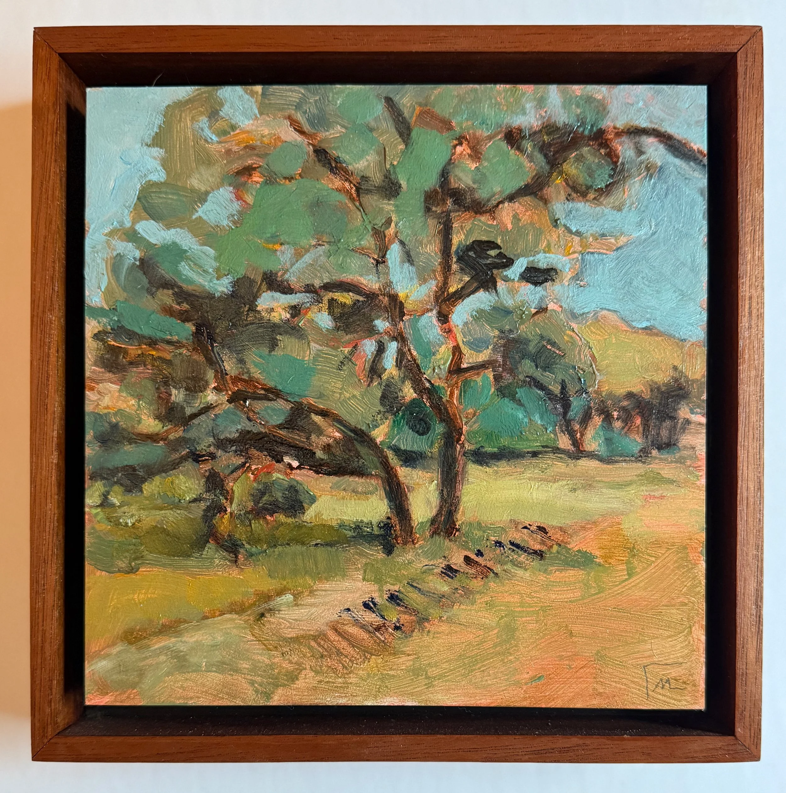 08.22.2022 S.A. Park. Oil on panel, 5x7" plus frame