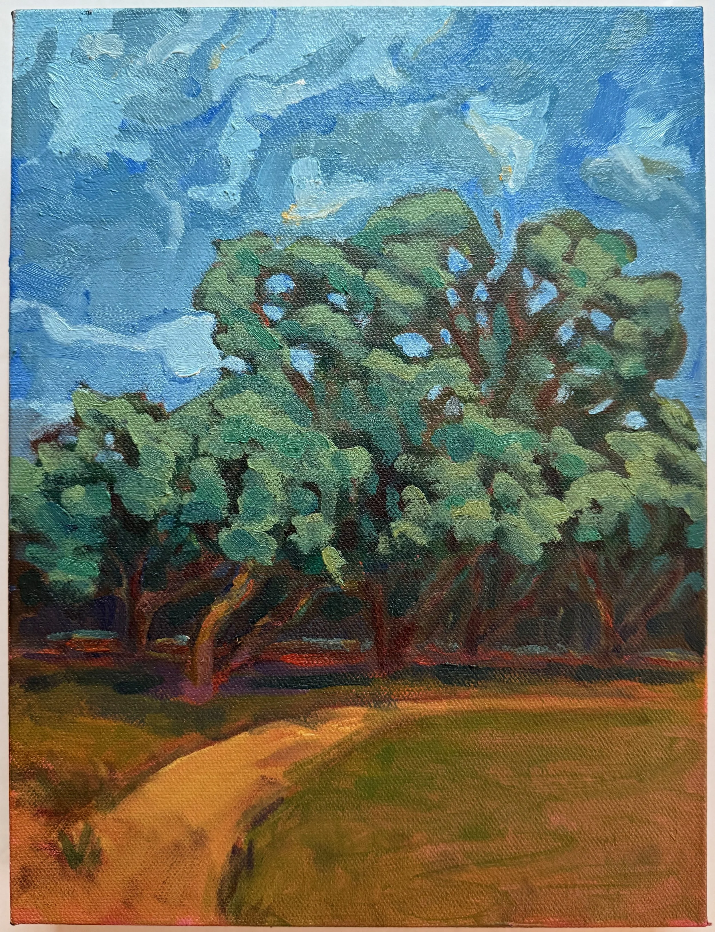 S.A. Park, OIl on canvas, 9x12"