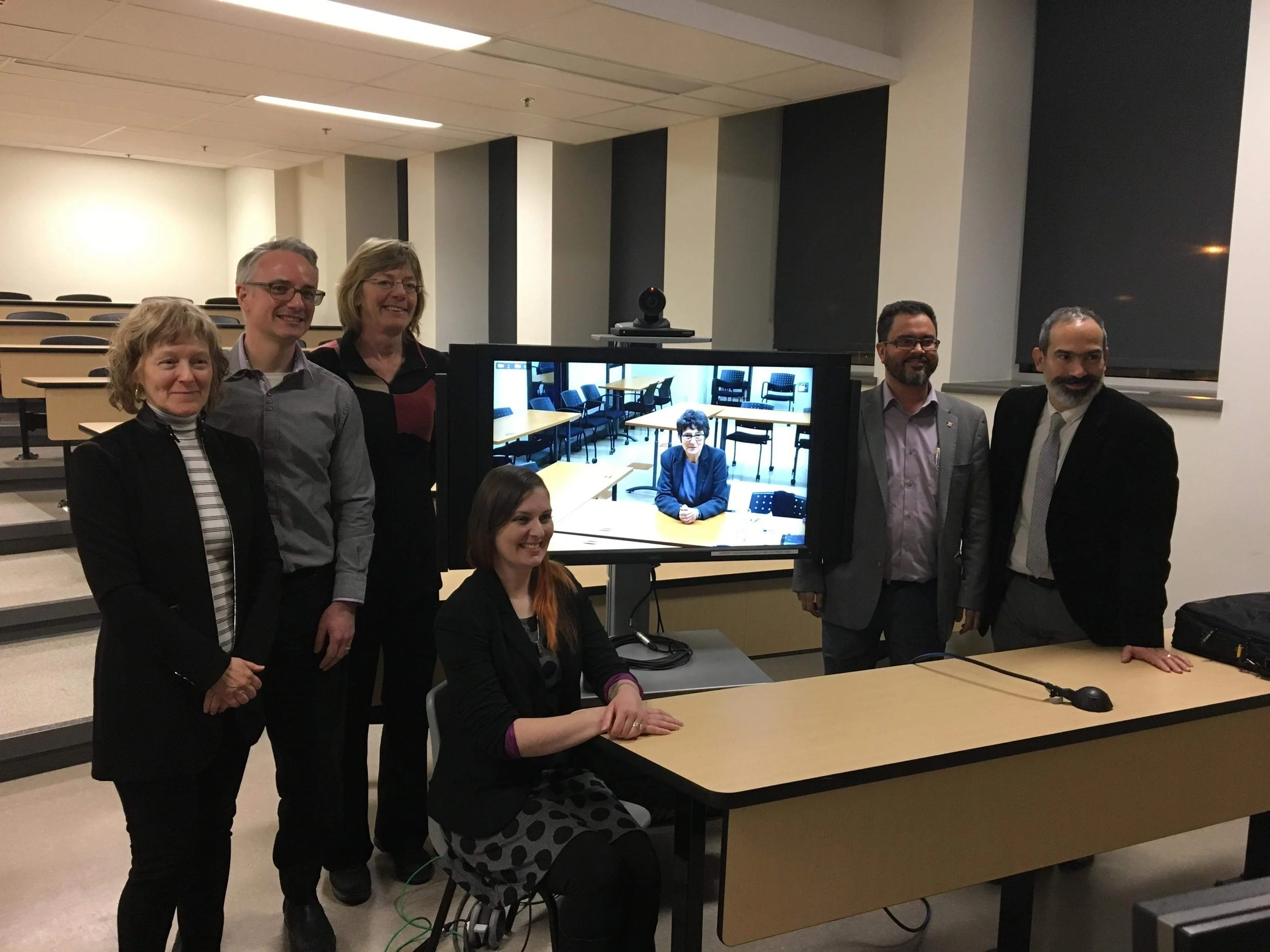 Comité d'évaluation de thèse de Stéphanie Gamache, photo prise par Jonathan Pelletier