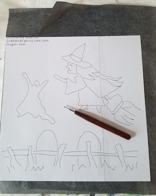 Free Witch and Ghost Pattern