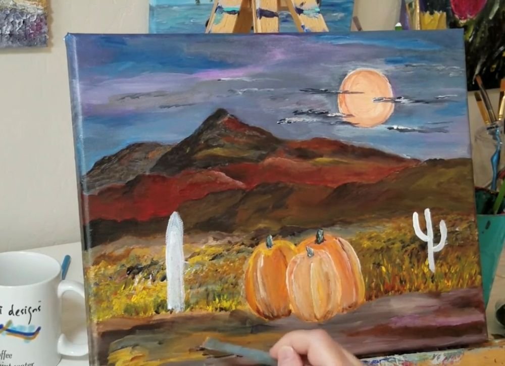 Southwest Halloween Painting